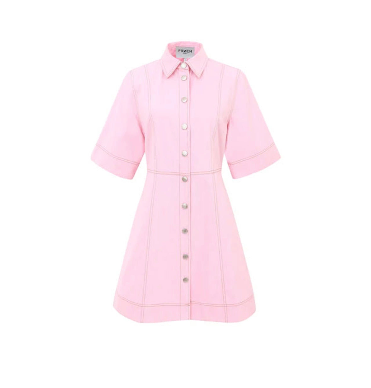 Pink Button Down Dress
