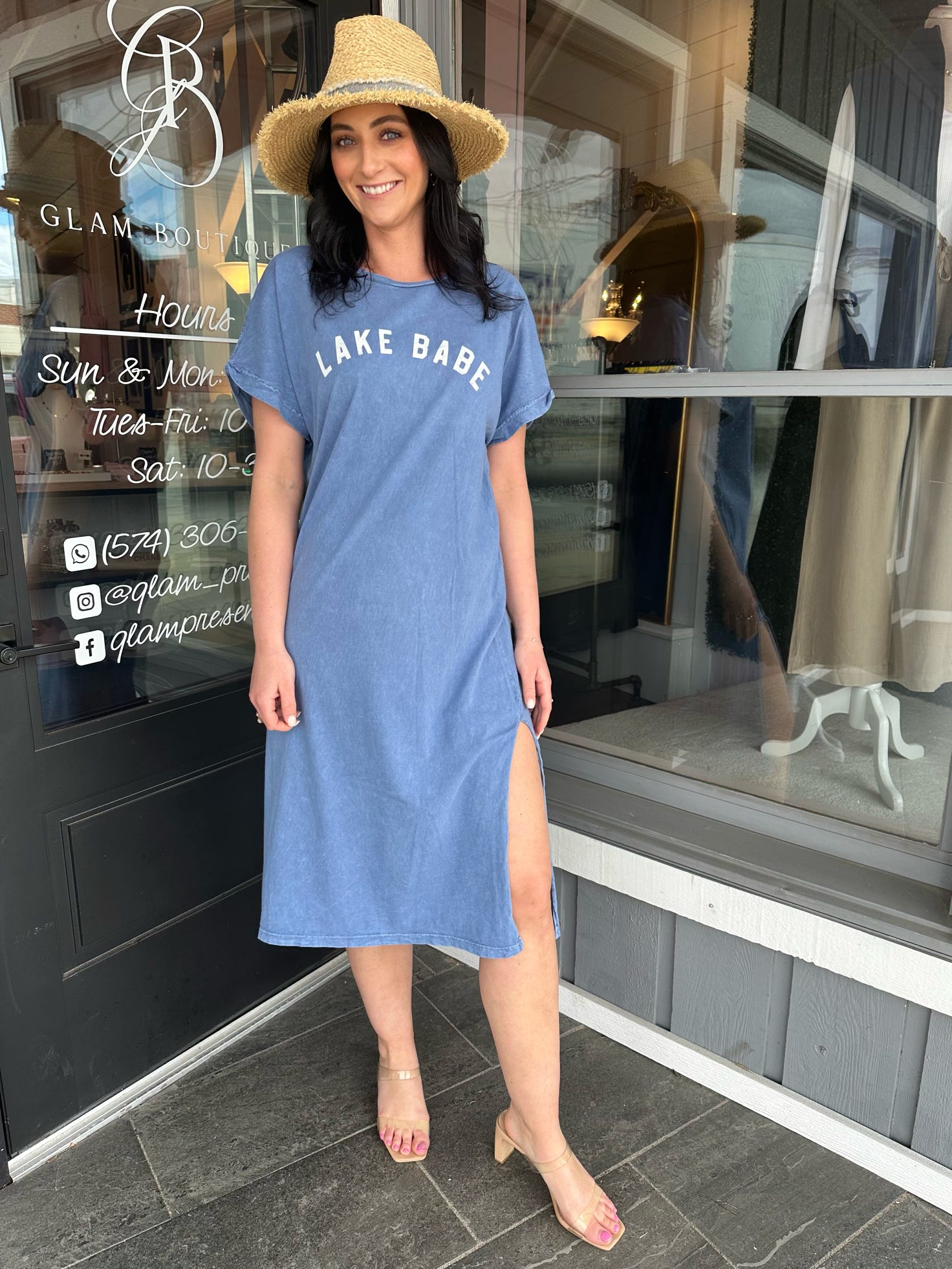 Lake Babe Graphic Dress