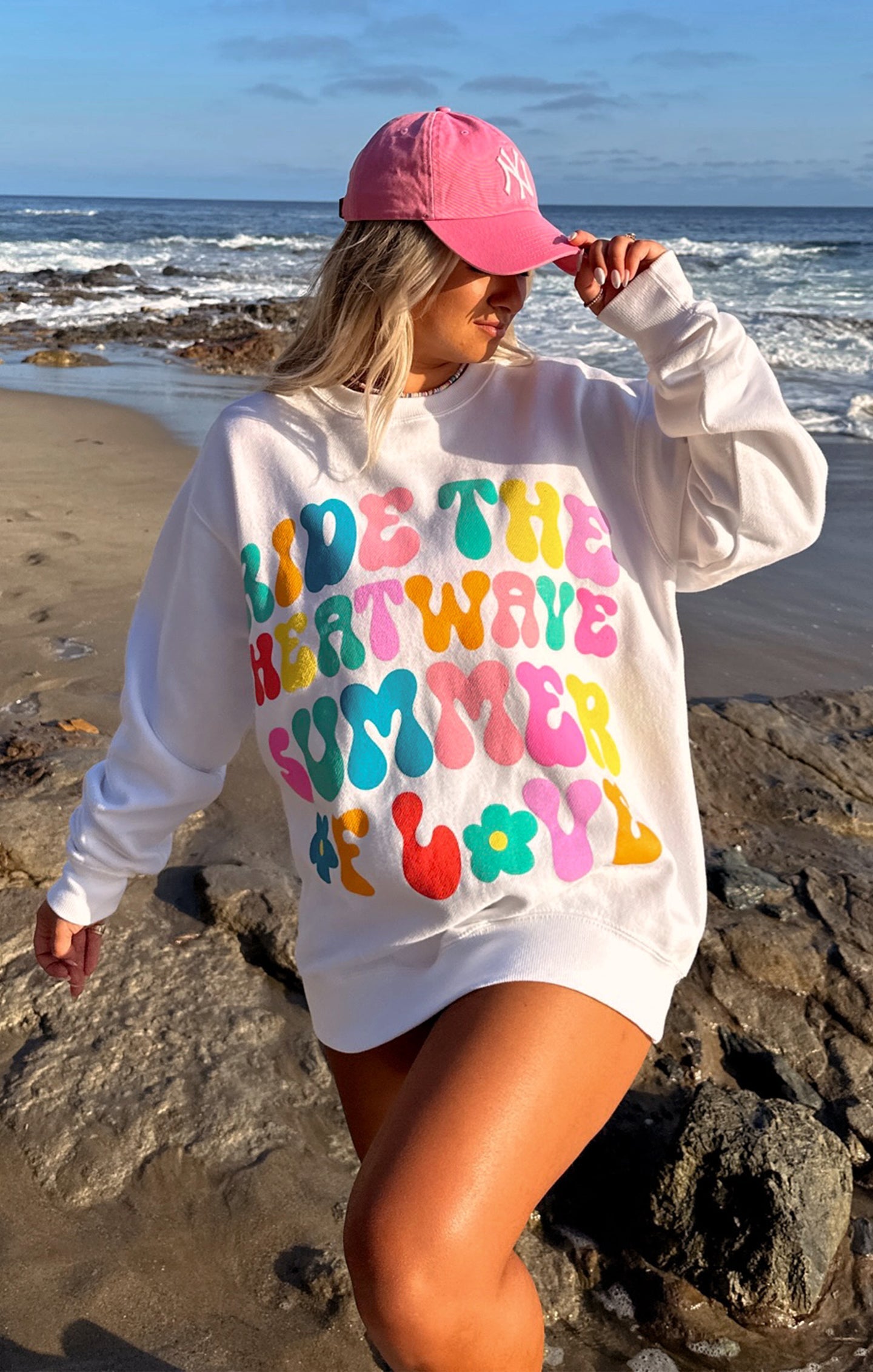 Oversized Summer Love Sweatshirt