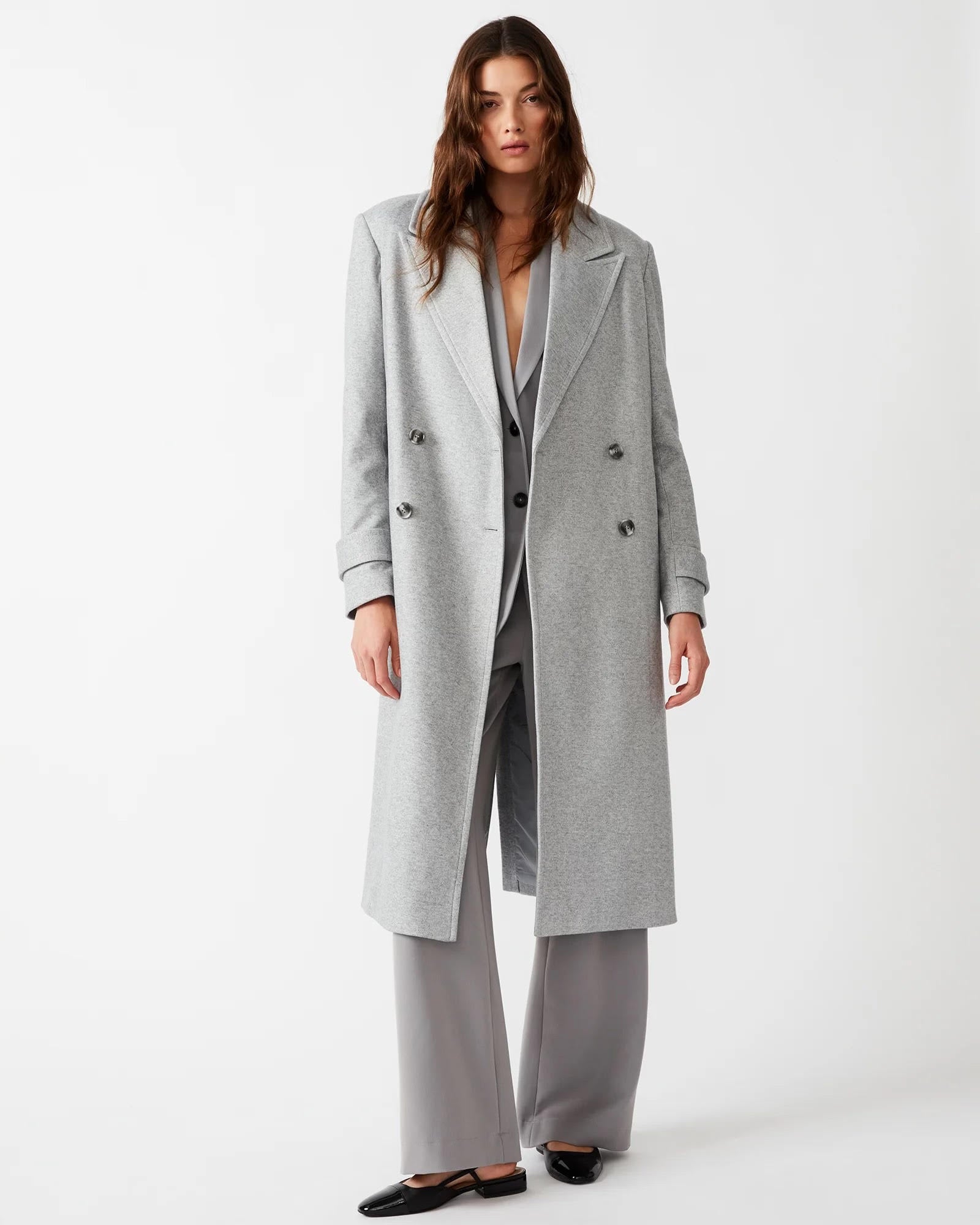 Light Gray Trench Coat - Final Sale