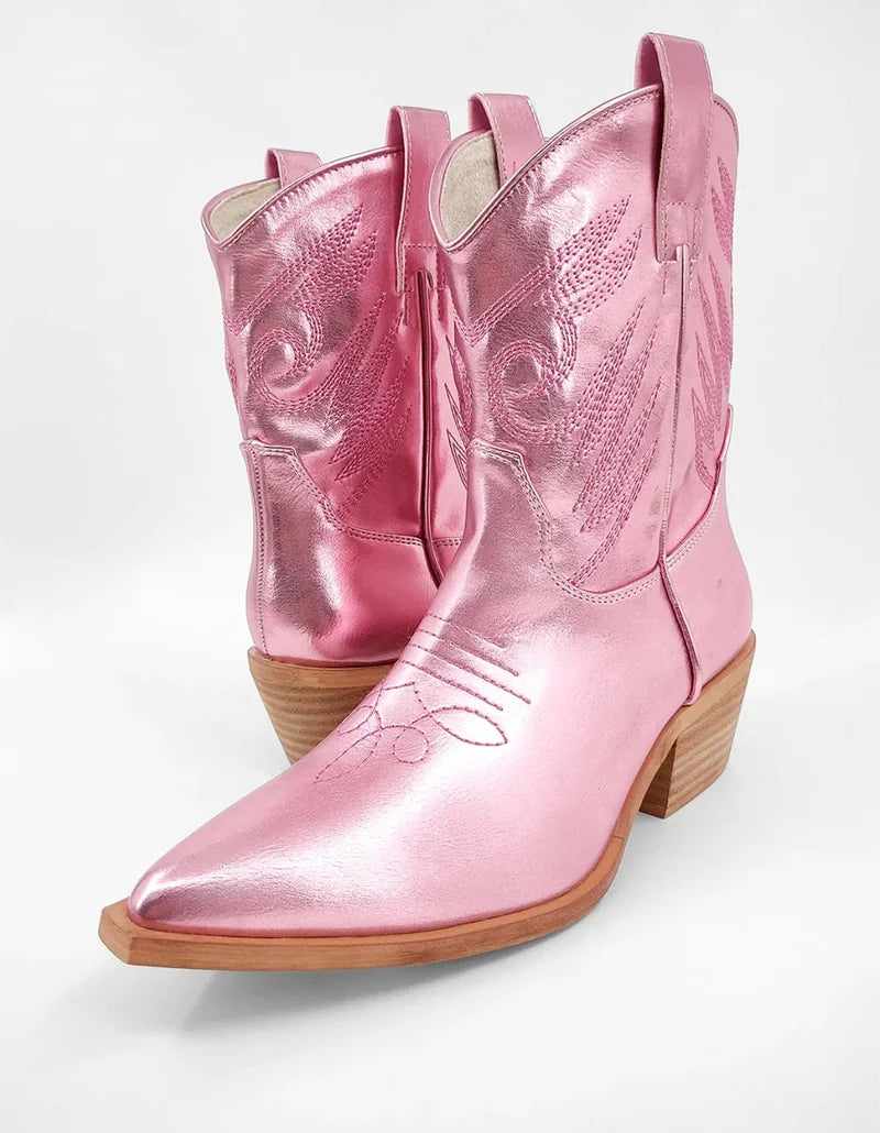 Pink Cowgirl Boots - Final Sale
