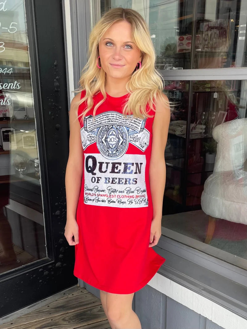 “Queen of Beers” Red Dress- Final Sale