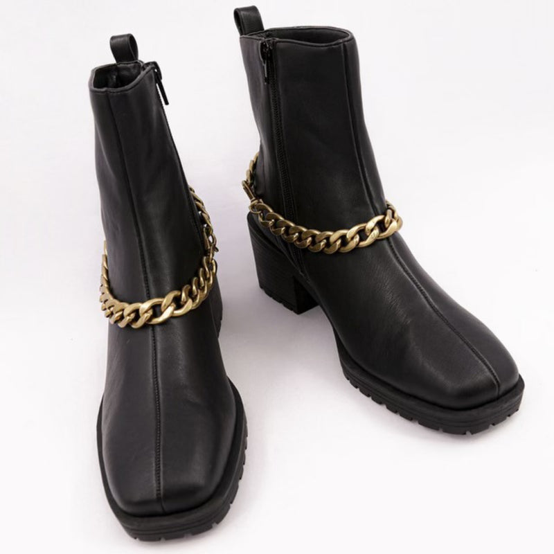Chained Black Boot