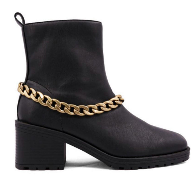 Chained Black Boot