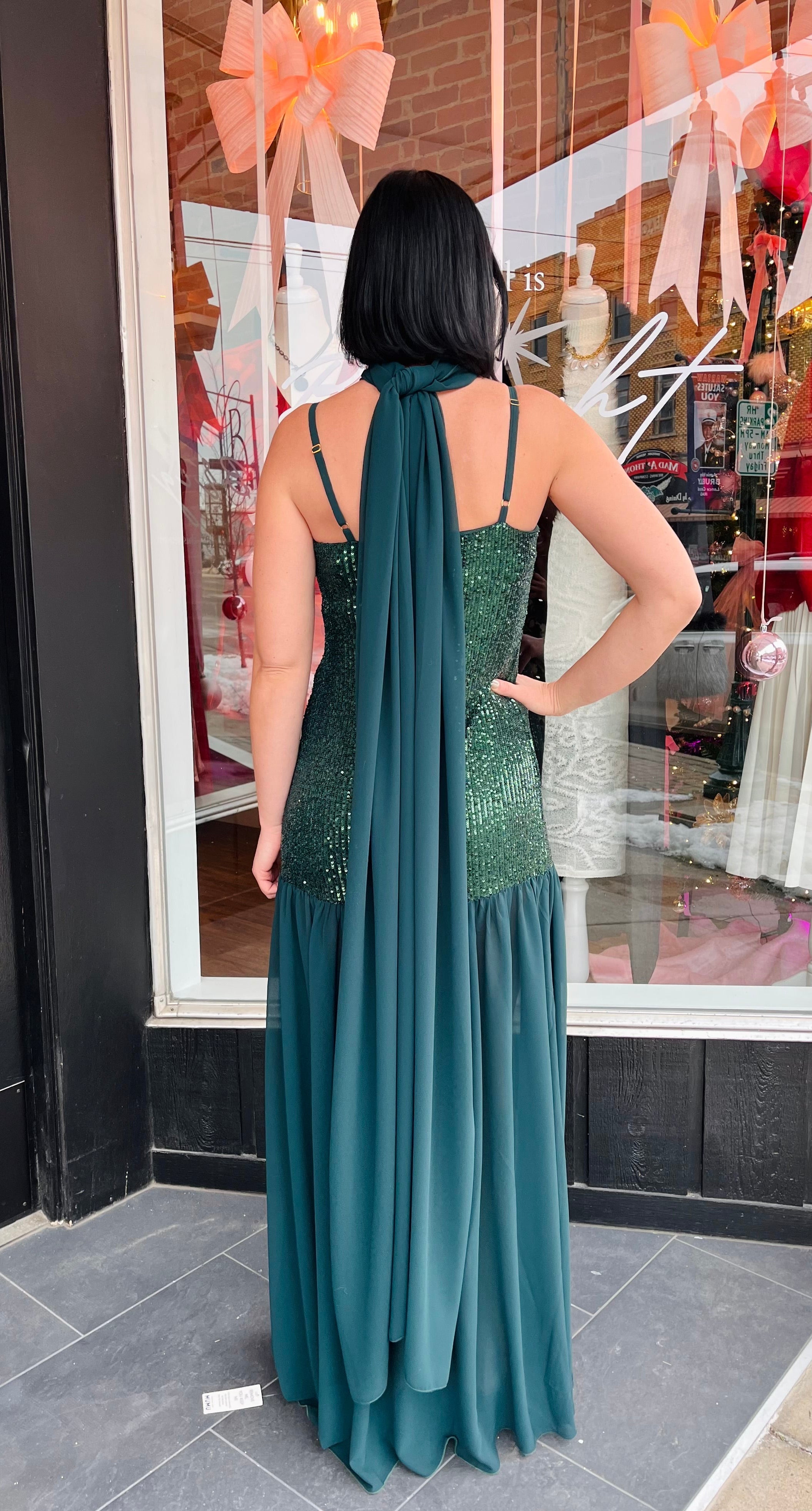 Dalia Sequins Maxi Dress