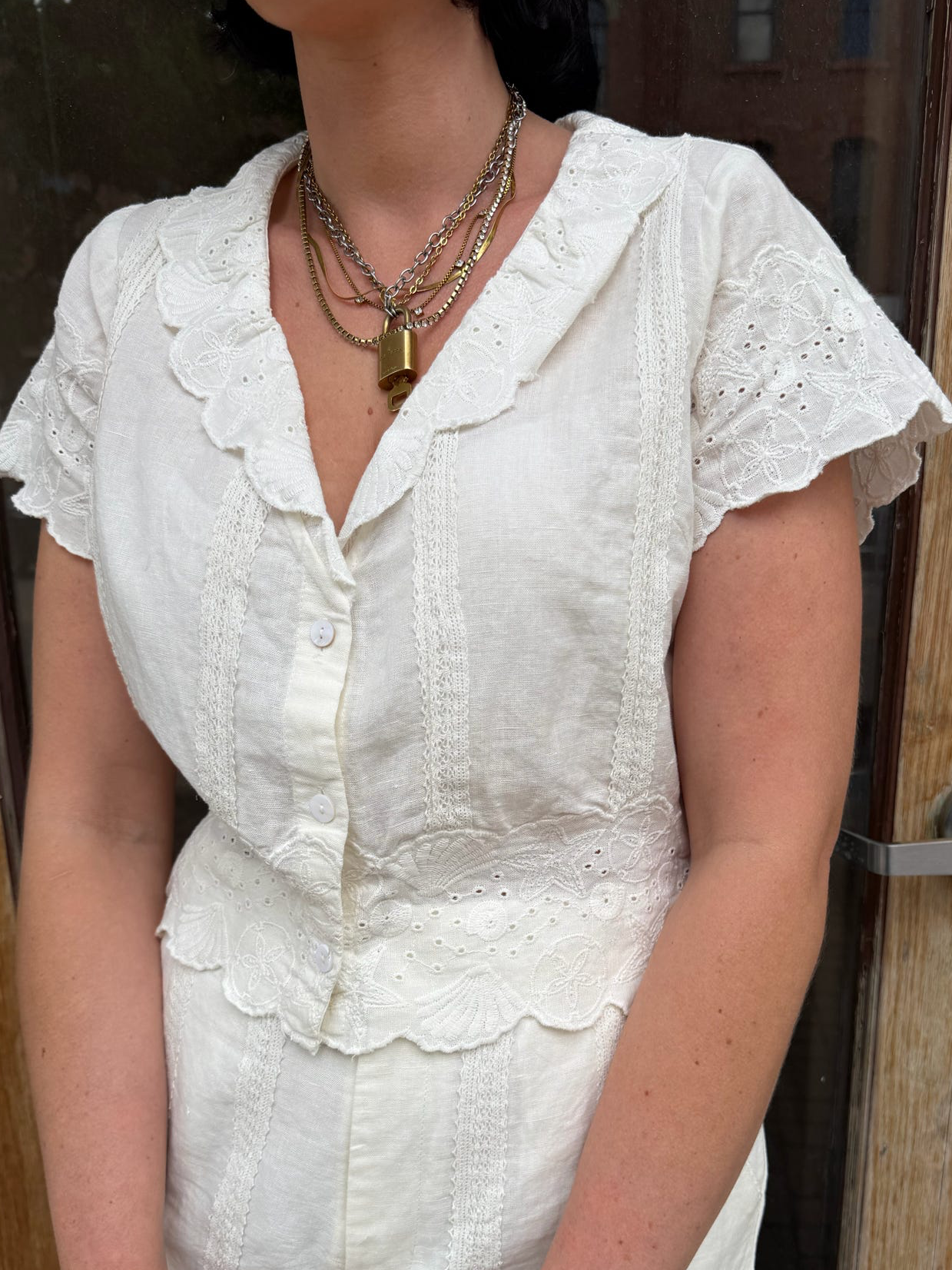 Lyla Eyelet Embroidery Top