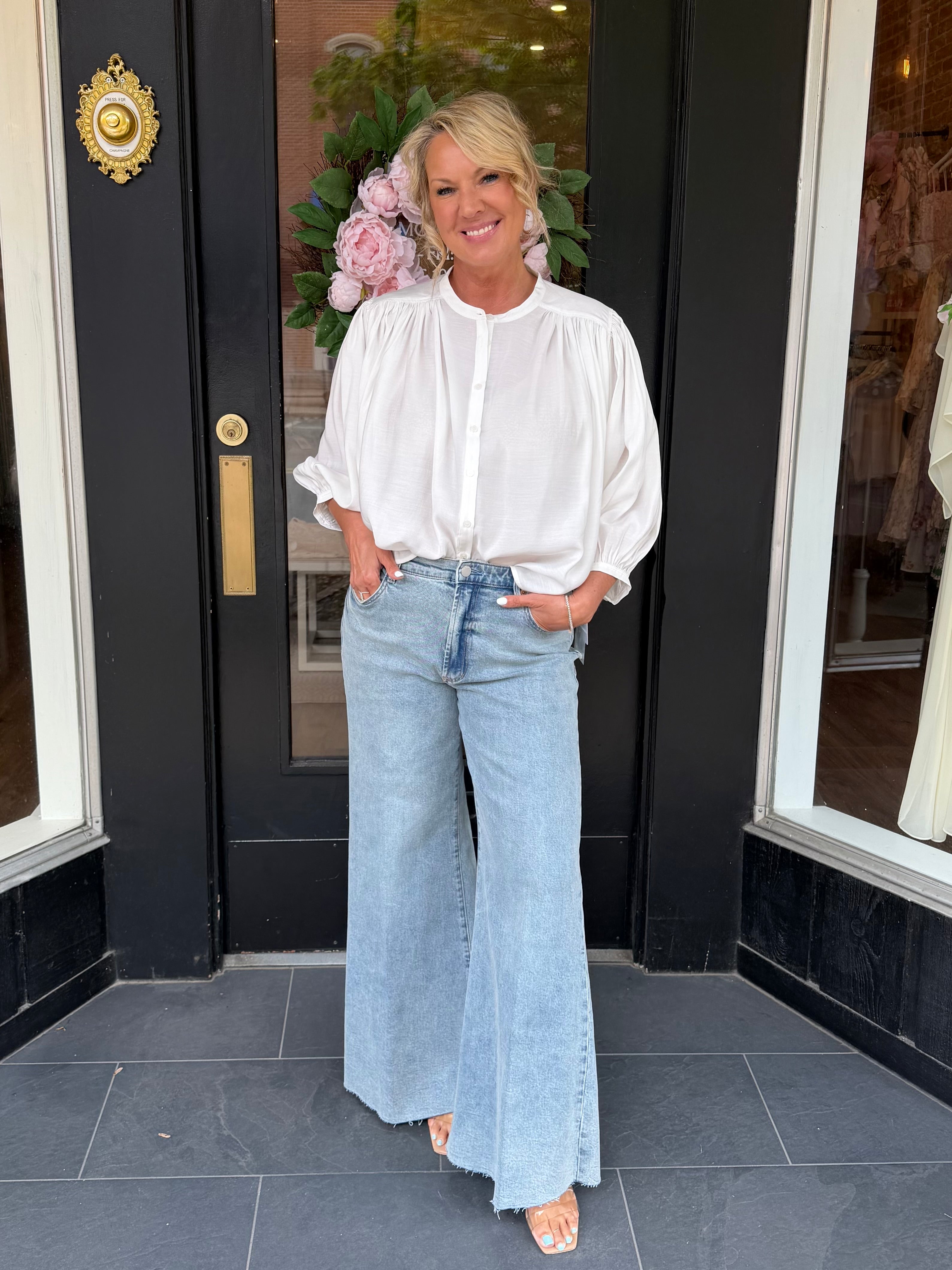 Bella Voile White Blouse