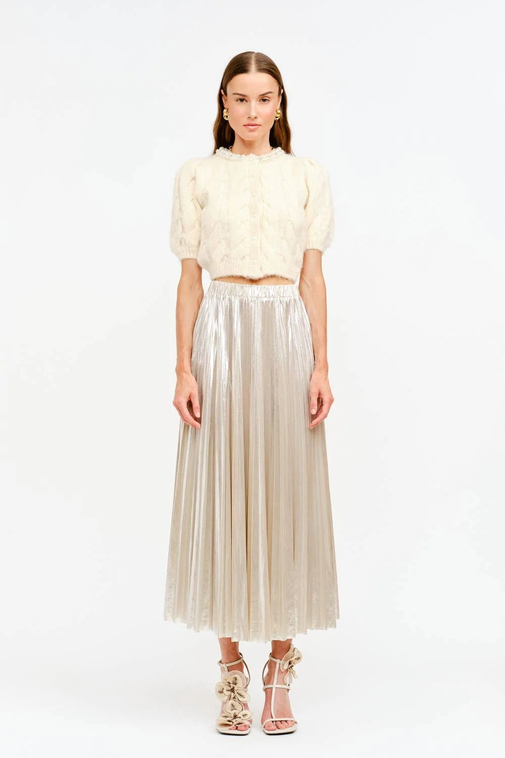 Alessandra Champagne Skirt