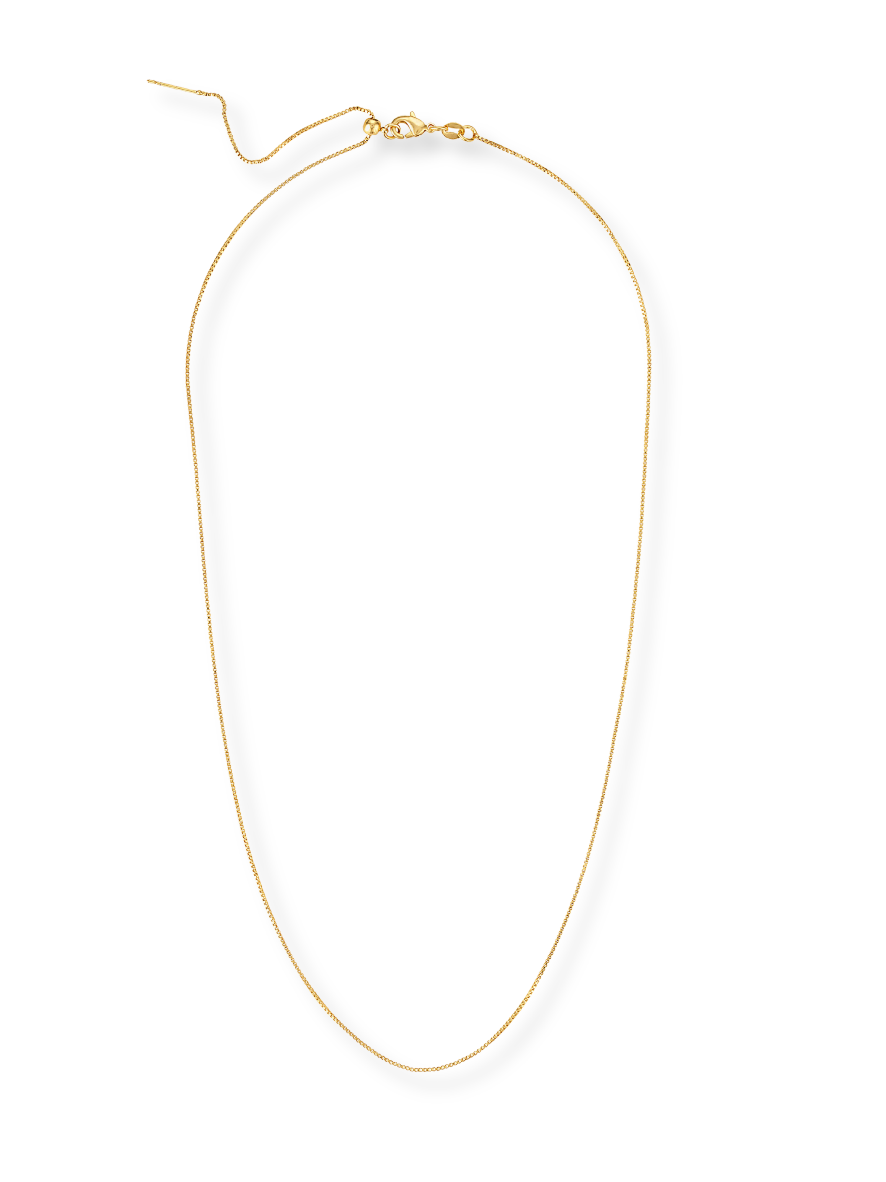 Charm Bar Necklace Box Chain