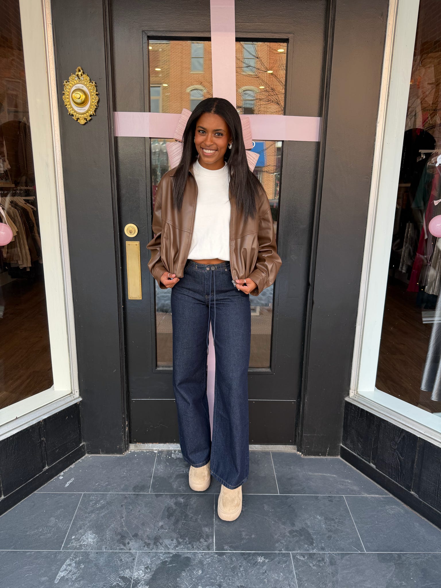 Valerie faux leather jacket