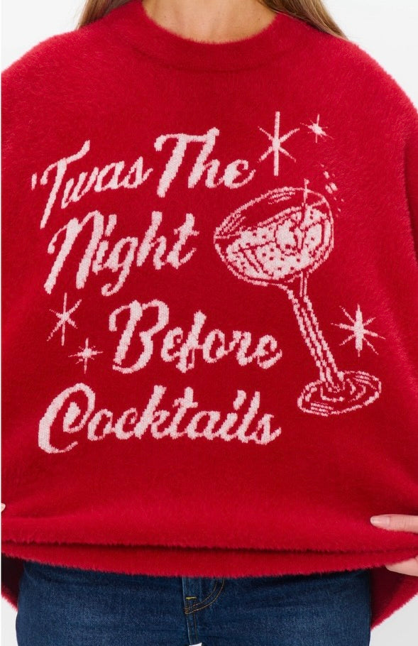 Twas The Night Before Cocktails Sweater