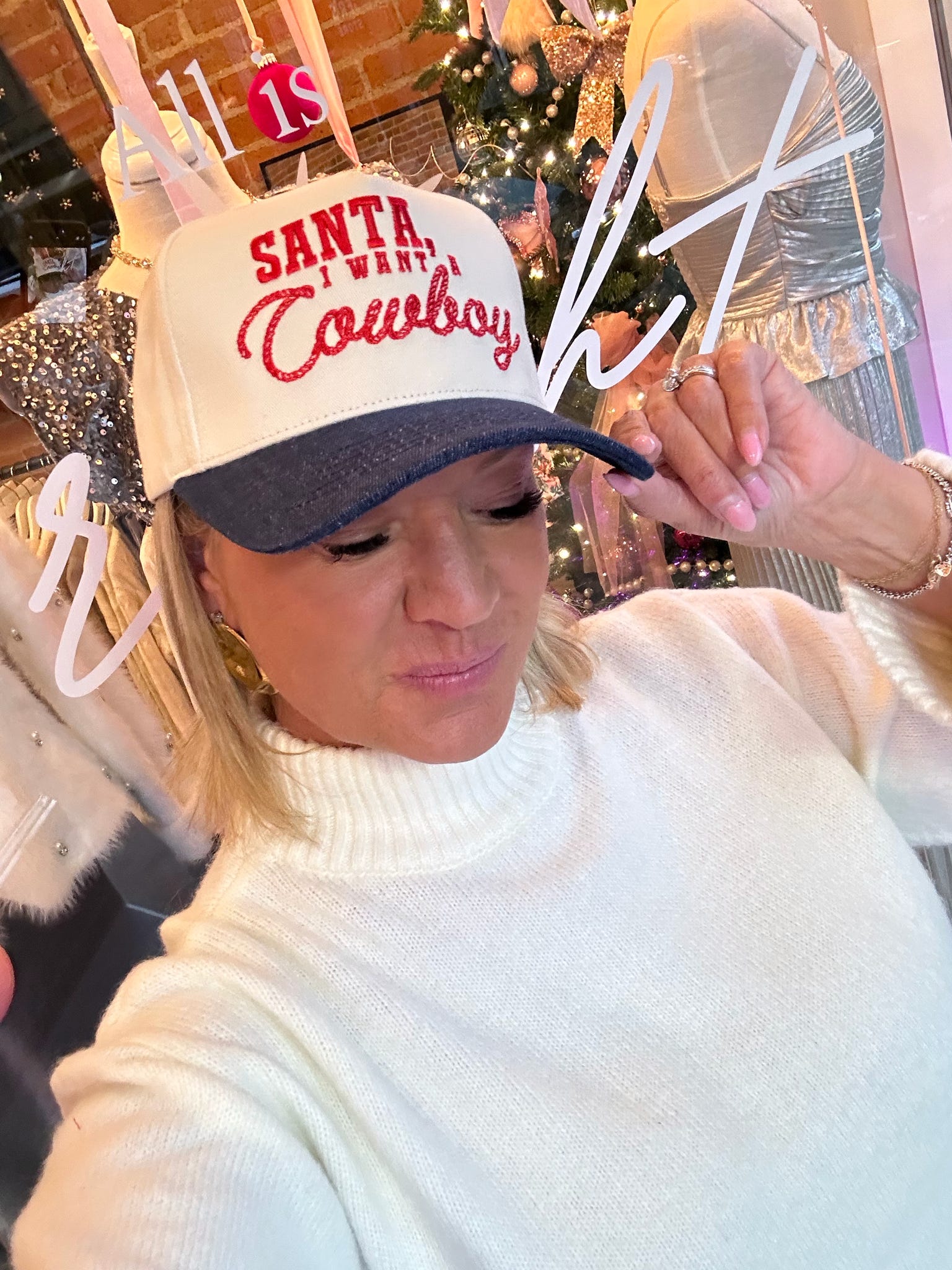 Santa I want a cowboy hat