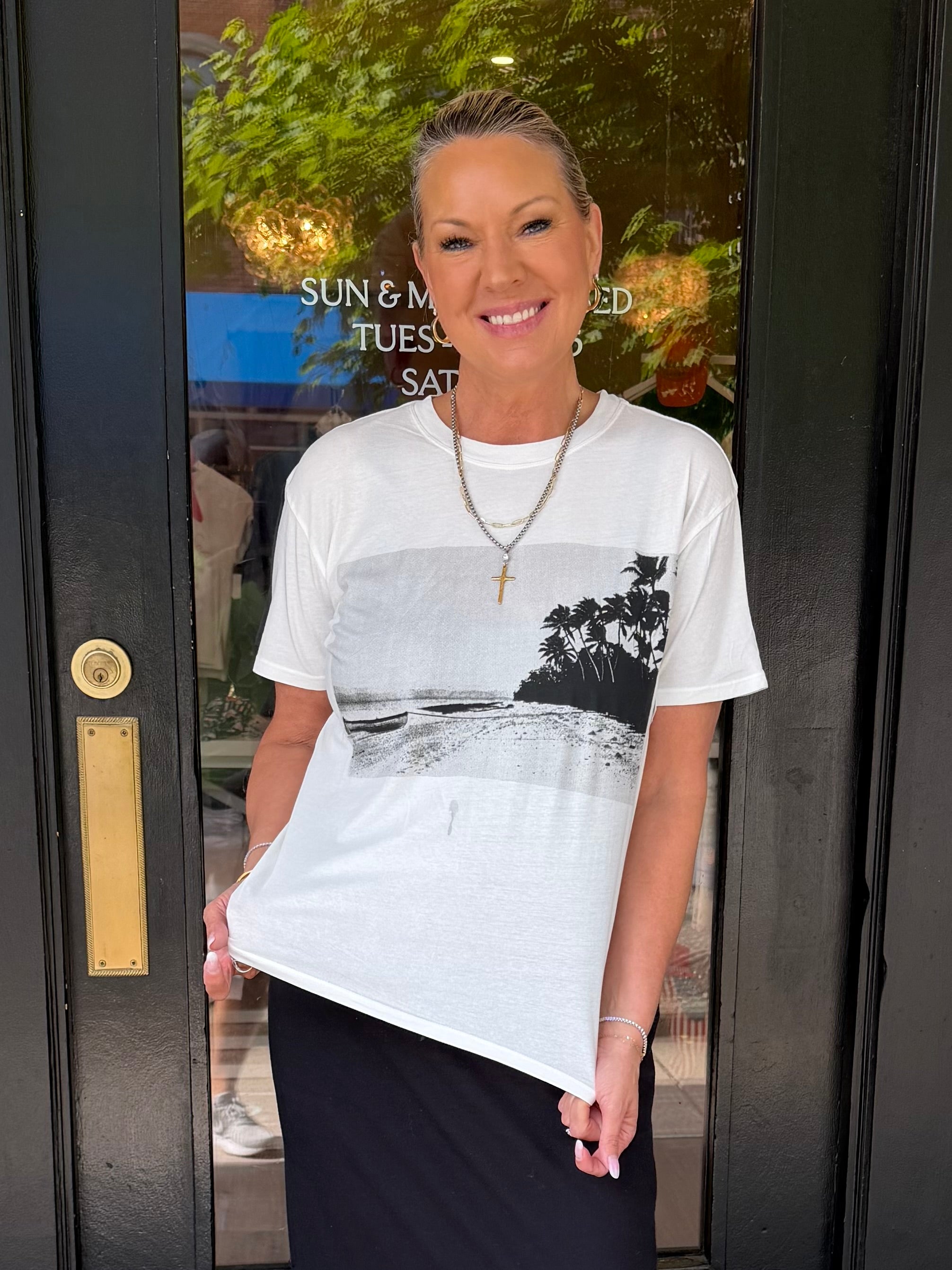 La Playa Boyfriend Tee Sea Salt