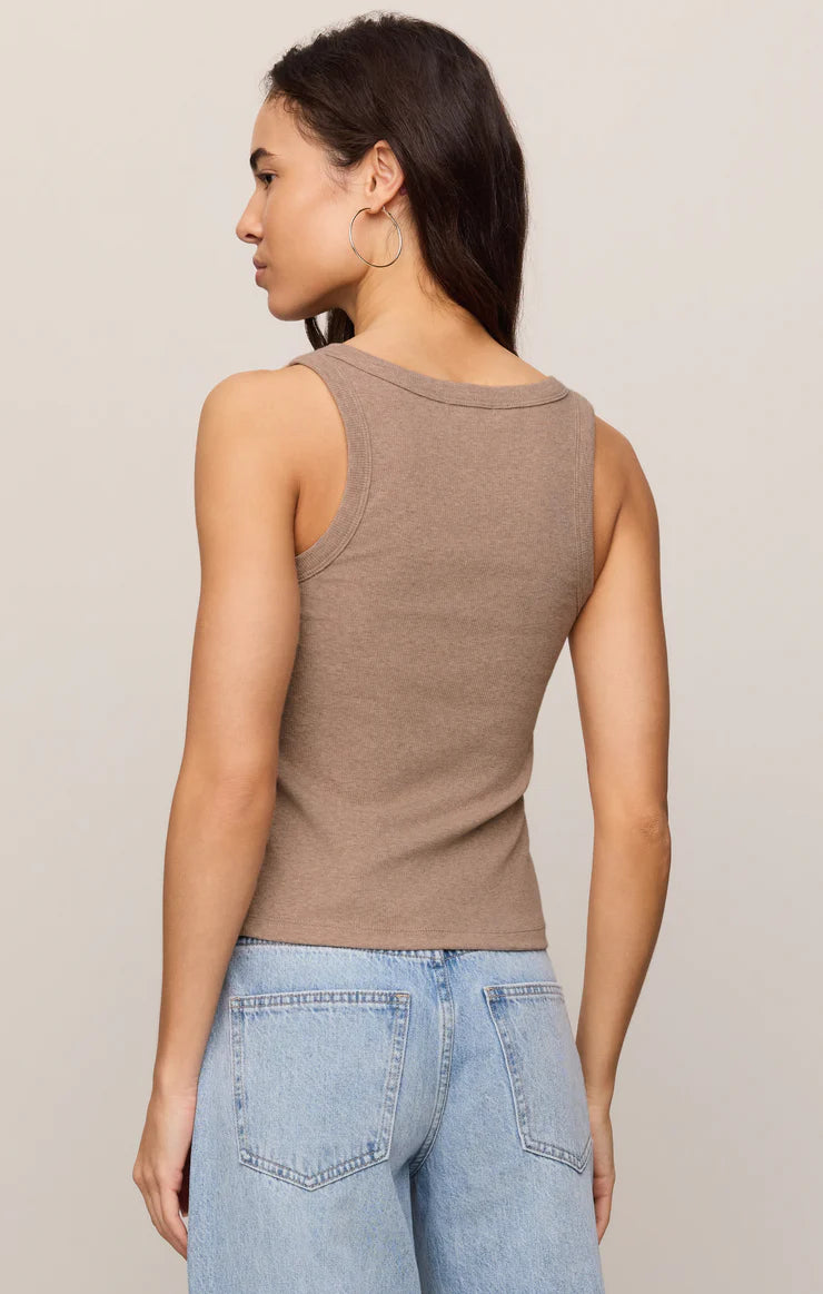 Rowe Scoop Tank: Heather Ash