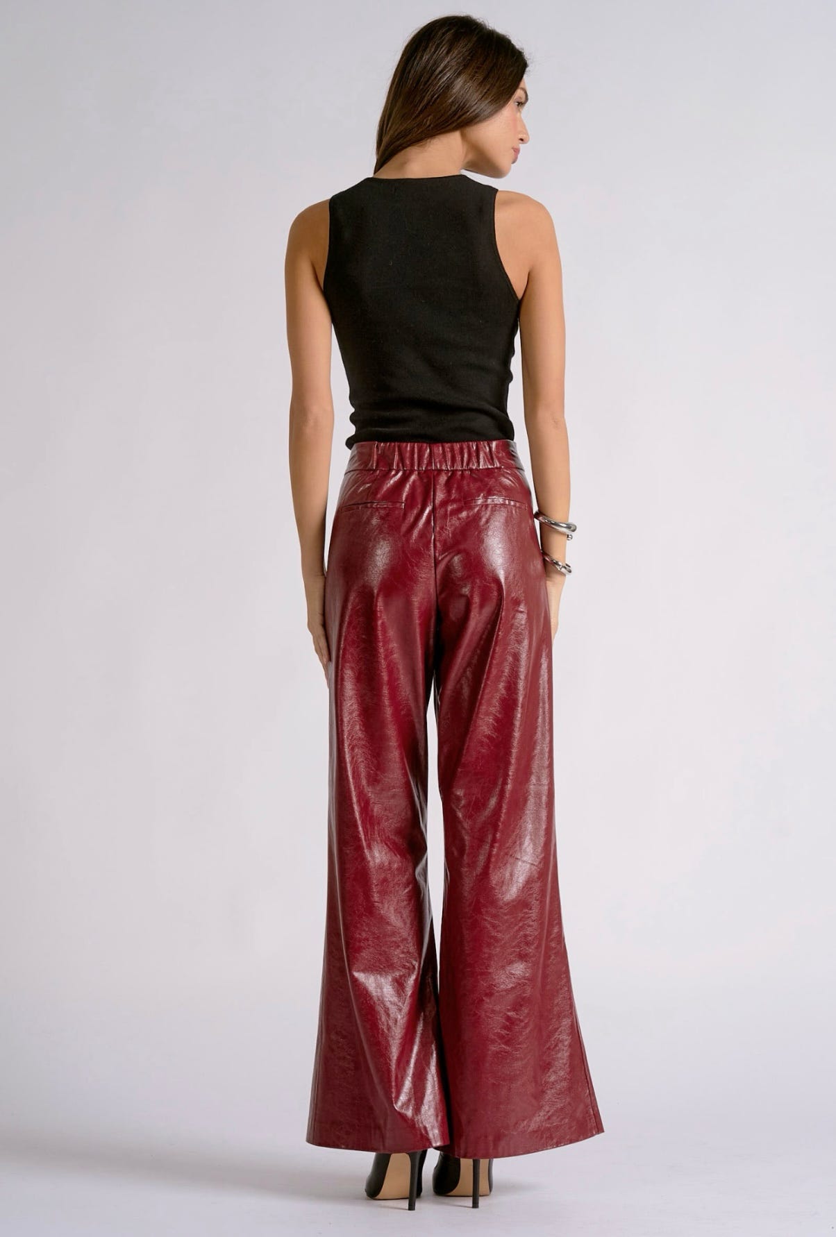 The Merlot Faux Leather Pant