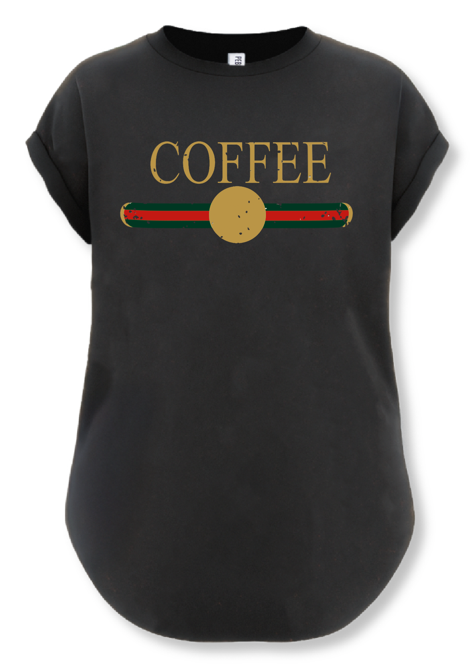 Designer Coffee Side-Slit Tee