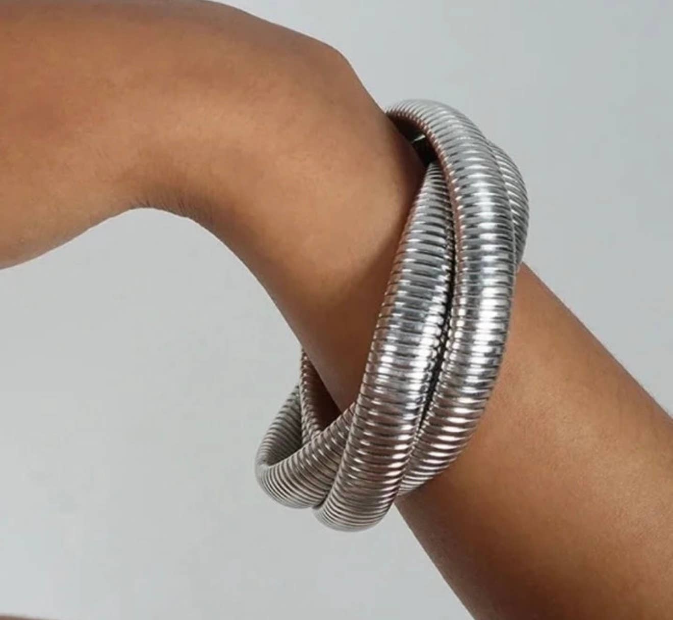 Triple Emma Bracelet: Silver