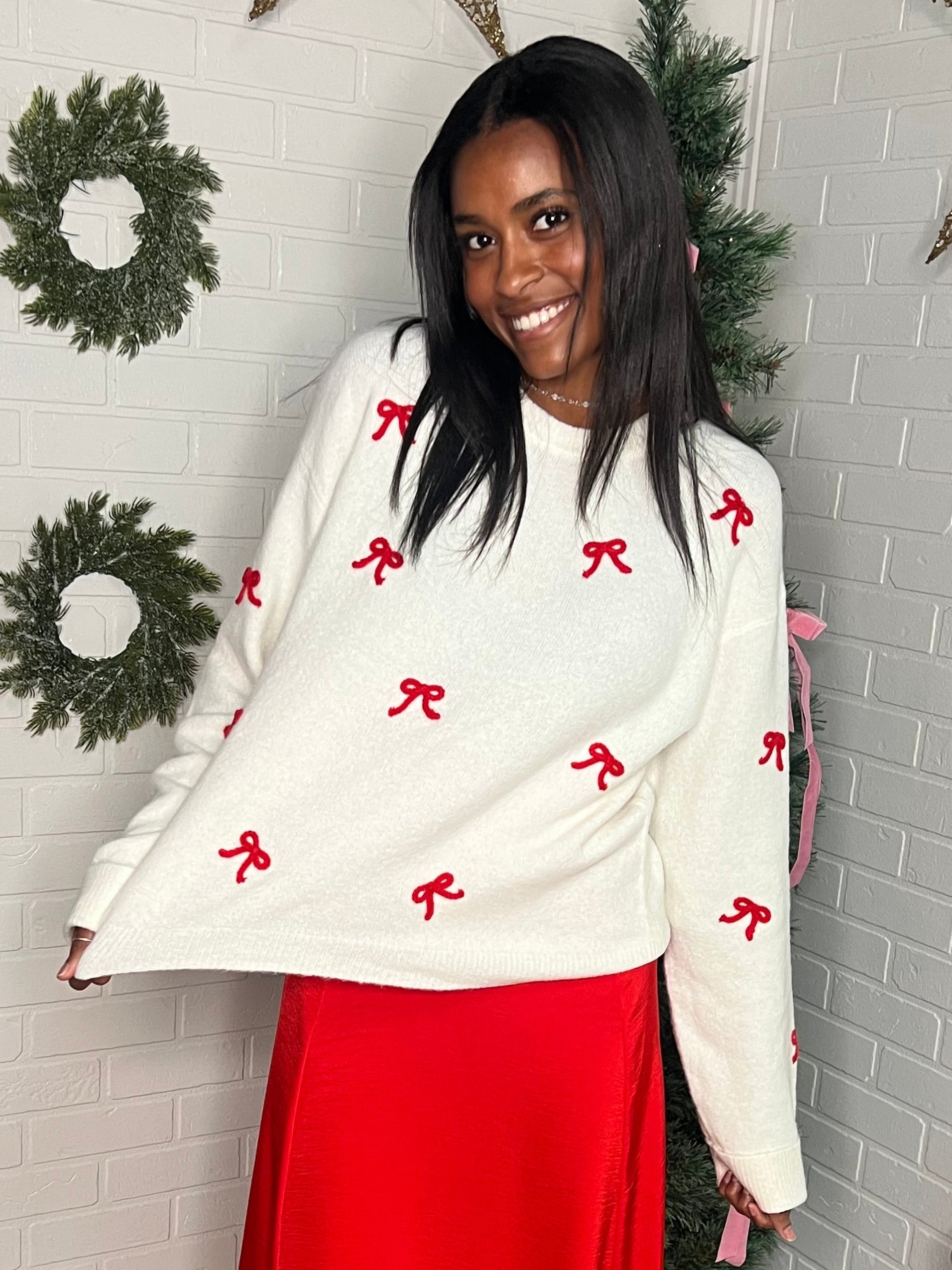 Tie The Ribbon Sweater Warm White