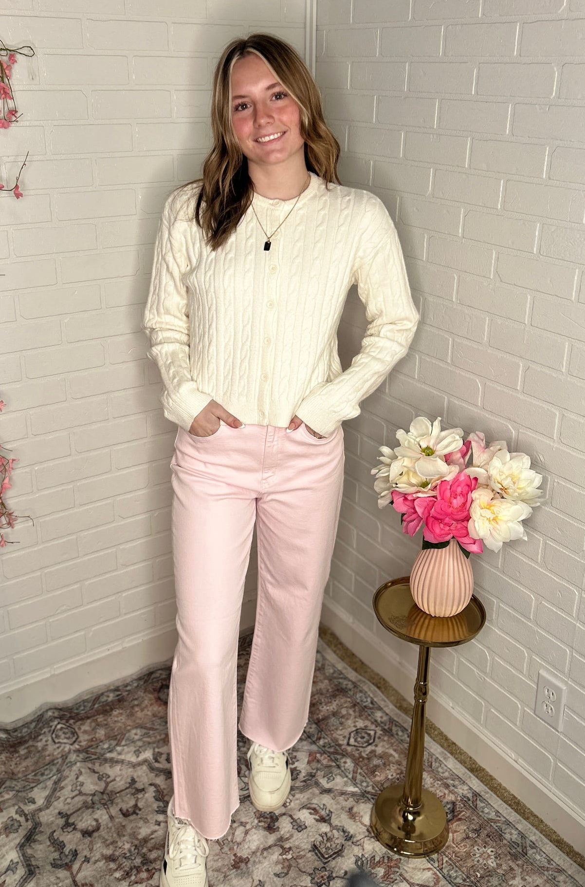 Pleaser High Rise Pink Denim