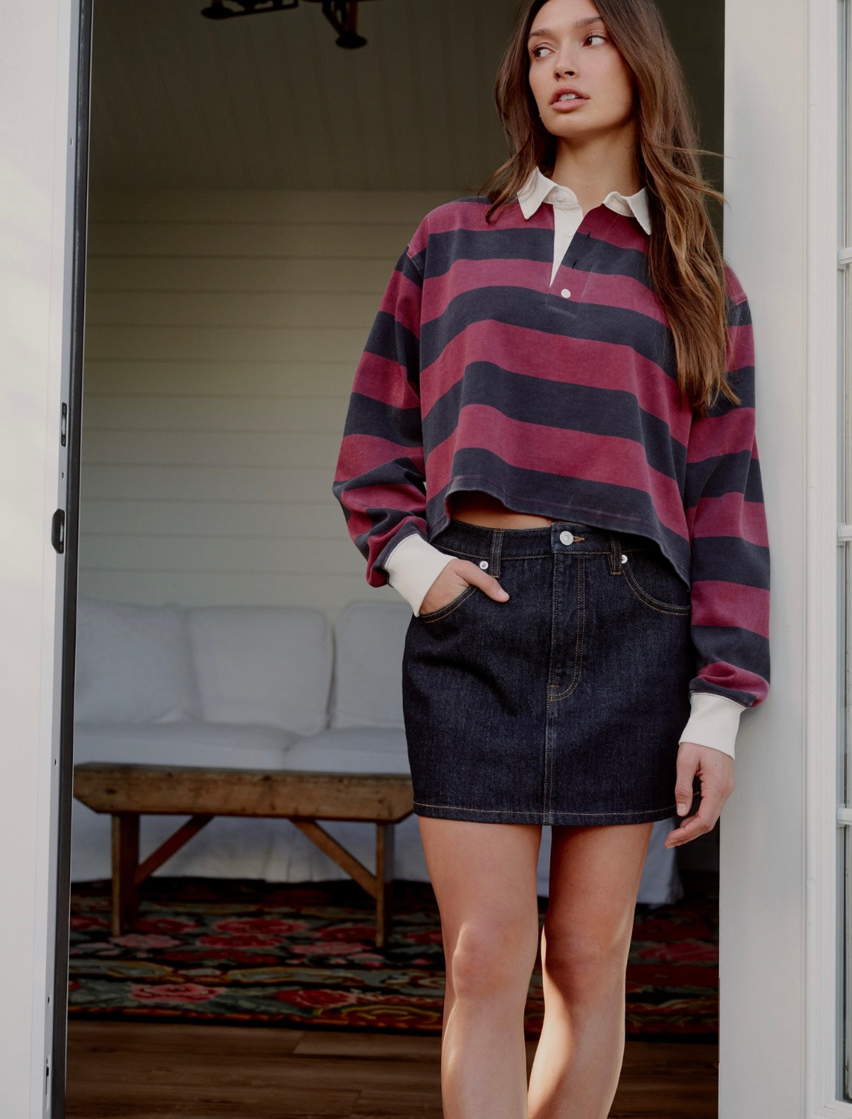 The Cropped Rugby Polo