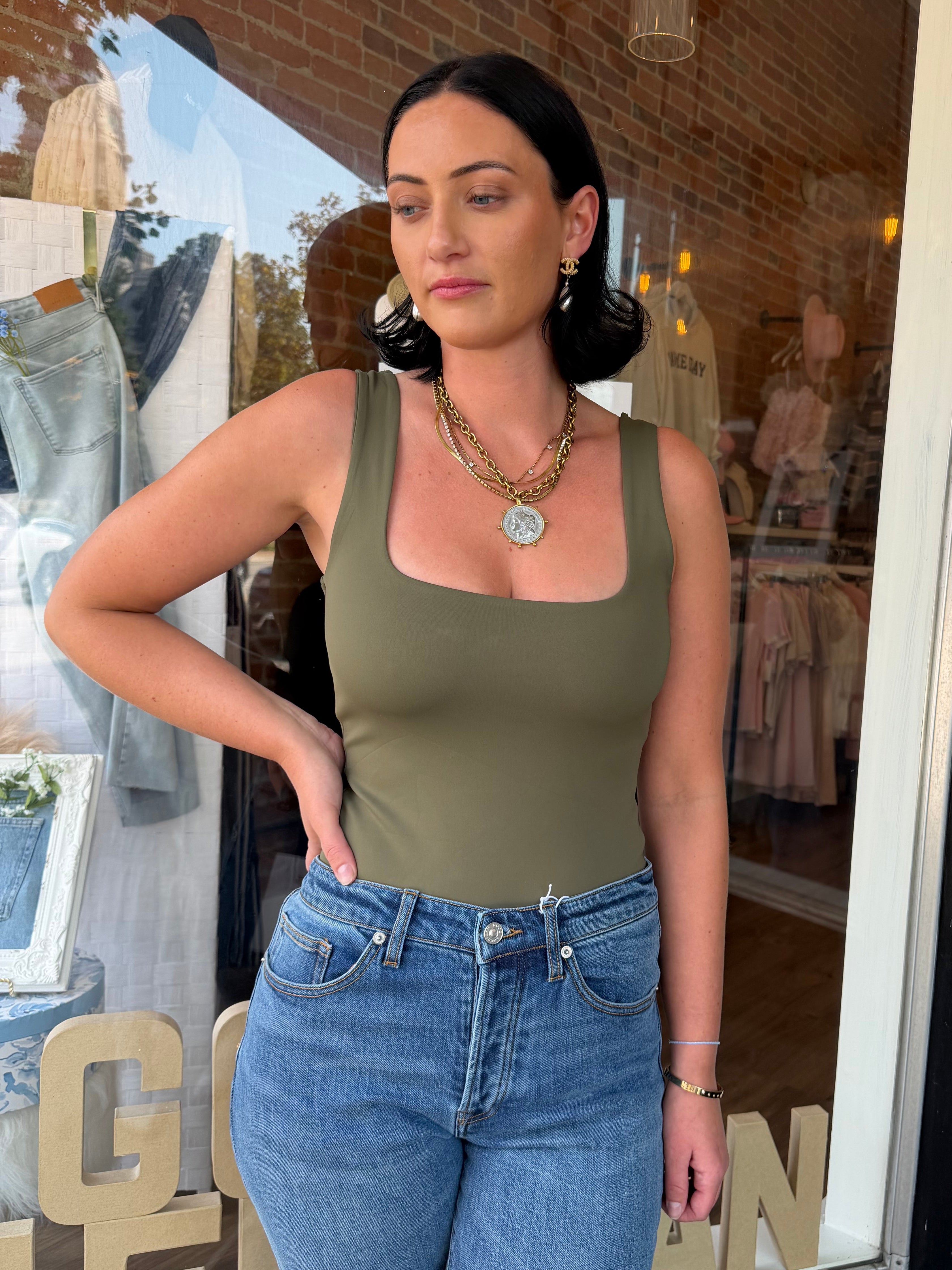 Sculpting Modern Bodysuit: Cedarwood