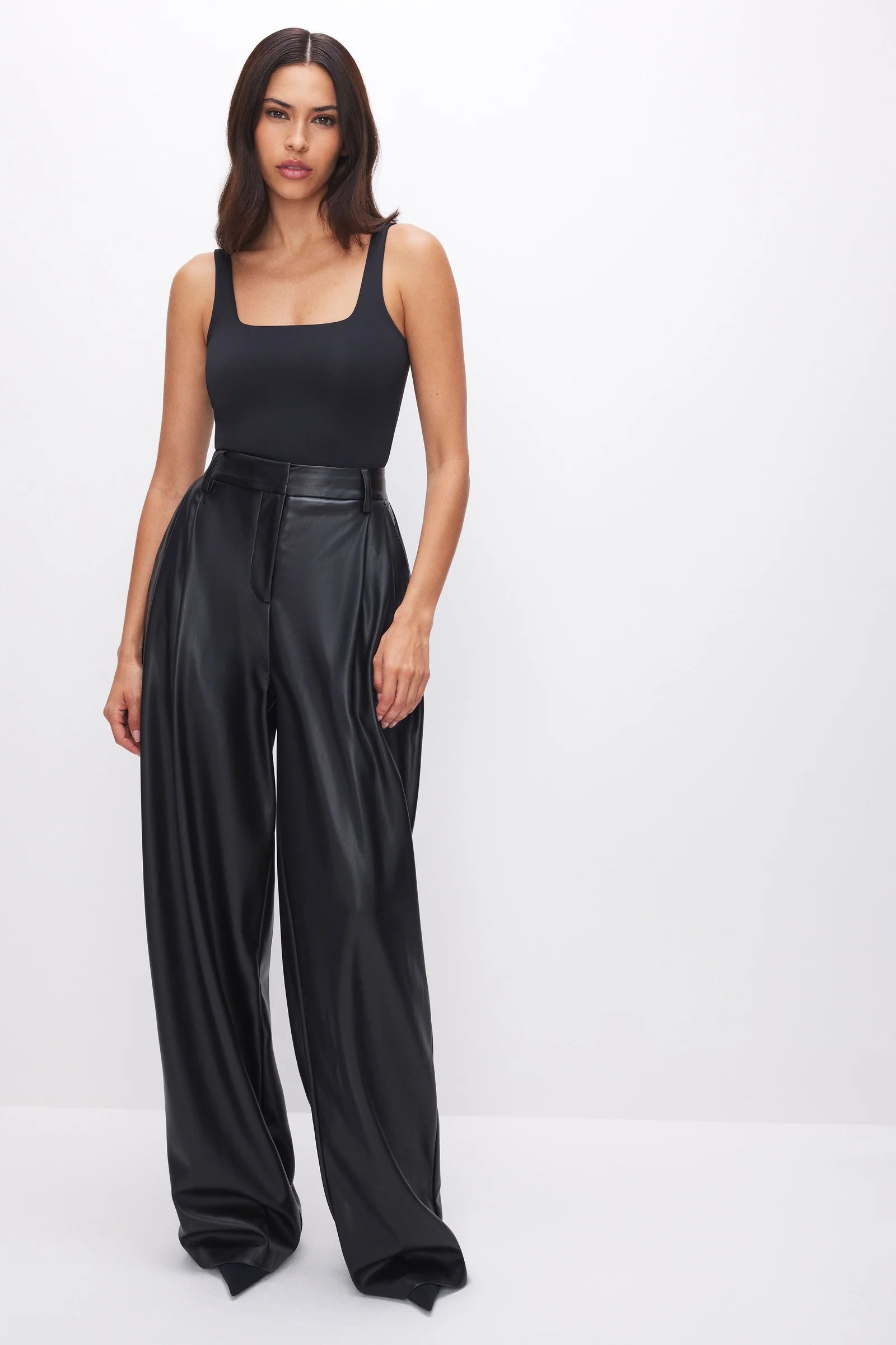 Sculpting Modern Tank Bodysuit: Black