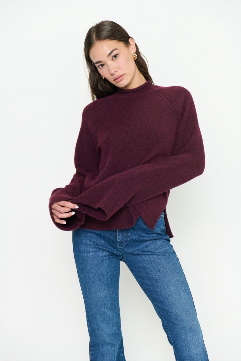 Emerson Merlot Knit Sweater