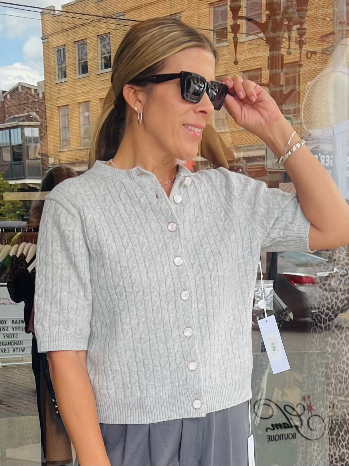 E’Toile Cable Cardigan