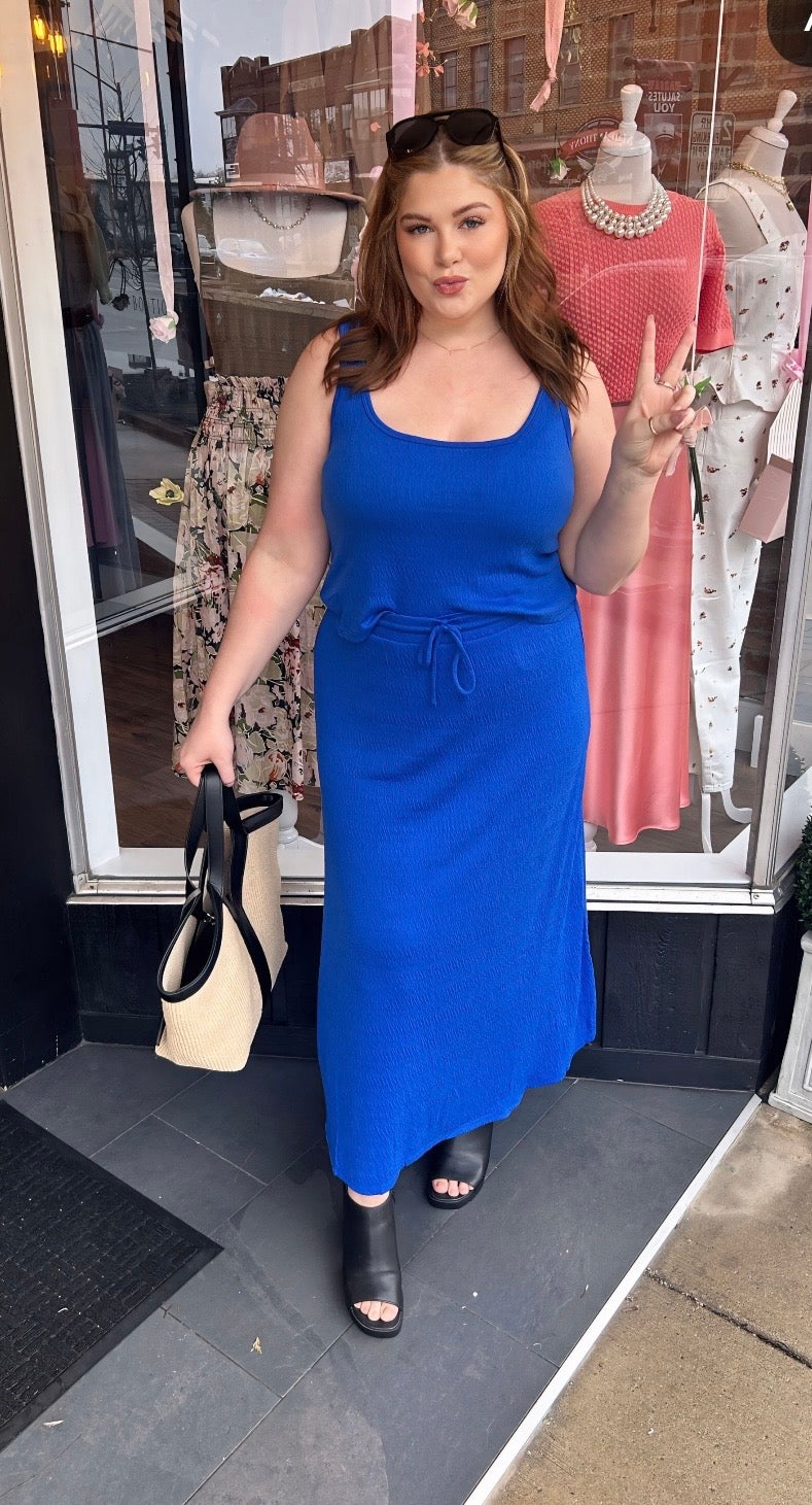 Idris Maxi Skirt Nautical