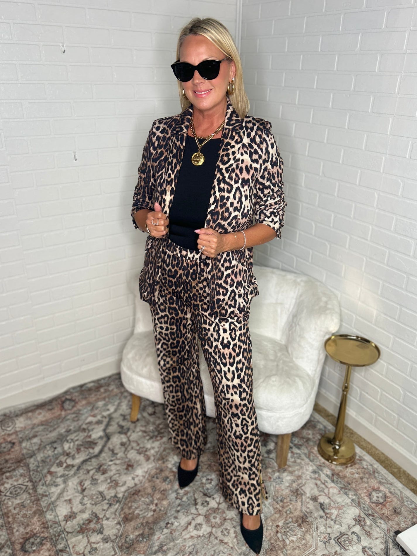 Jordan Interlock Leopard Pants