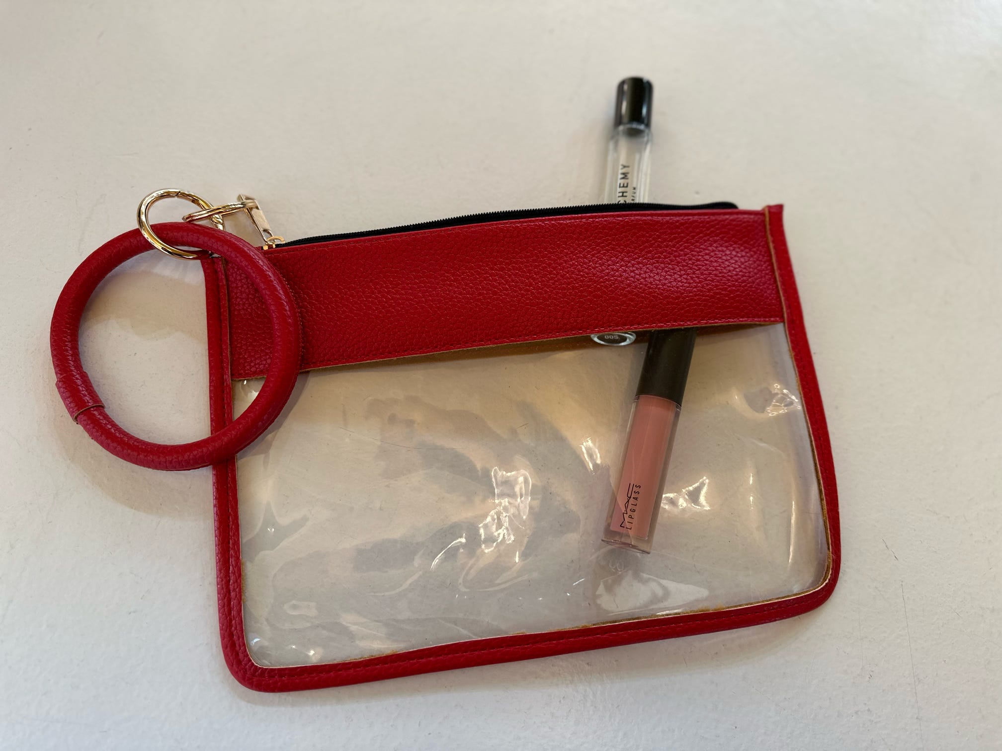 Clear Stadium Wristlet