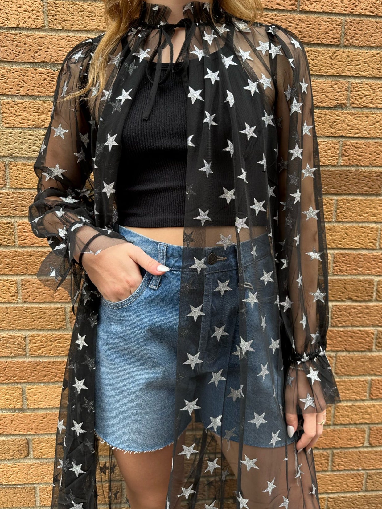 Star Sheer Overcoat