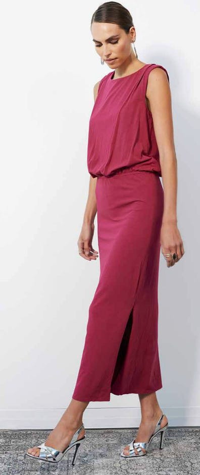 Keyhole Black Cherry Dress