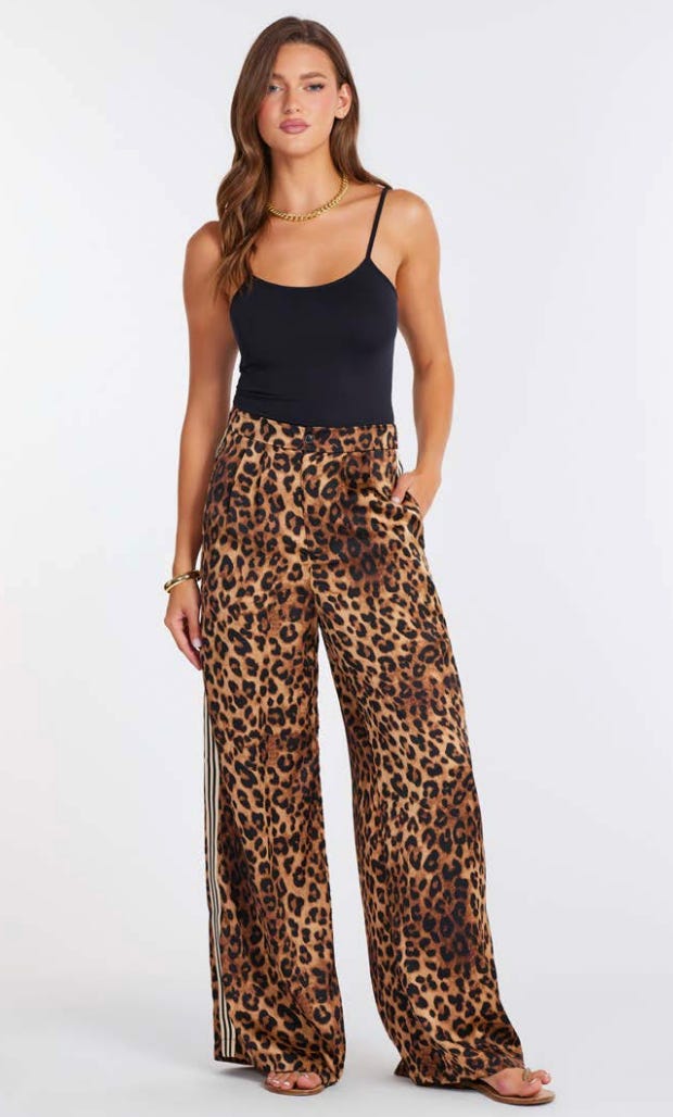 Veronica Sporty Leopard Print Pant