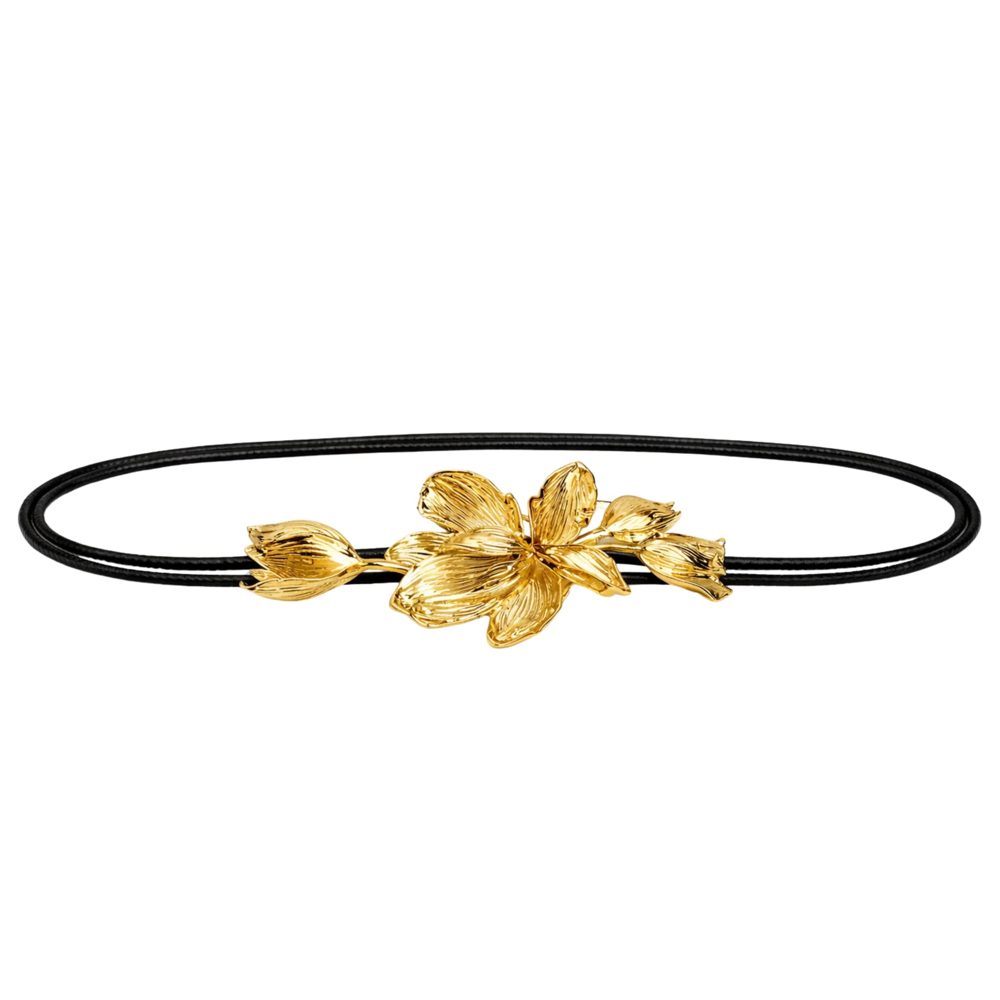 Flora Gold Wrap Belt