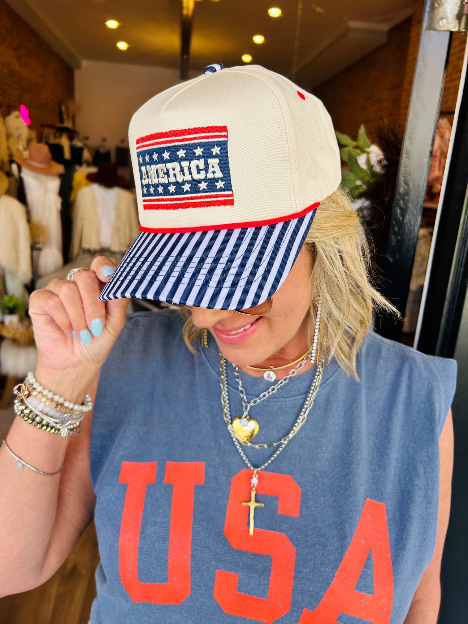 America Stripped Cap