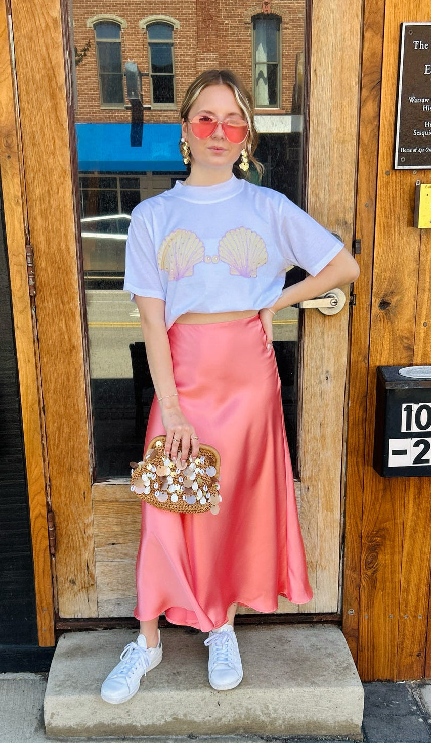 Sea Shell Bra Graphic Tee
