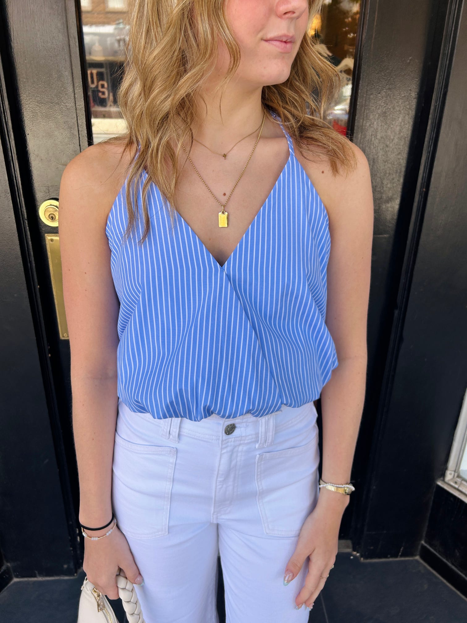 Summer Poplin Bubble Top
