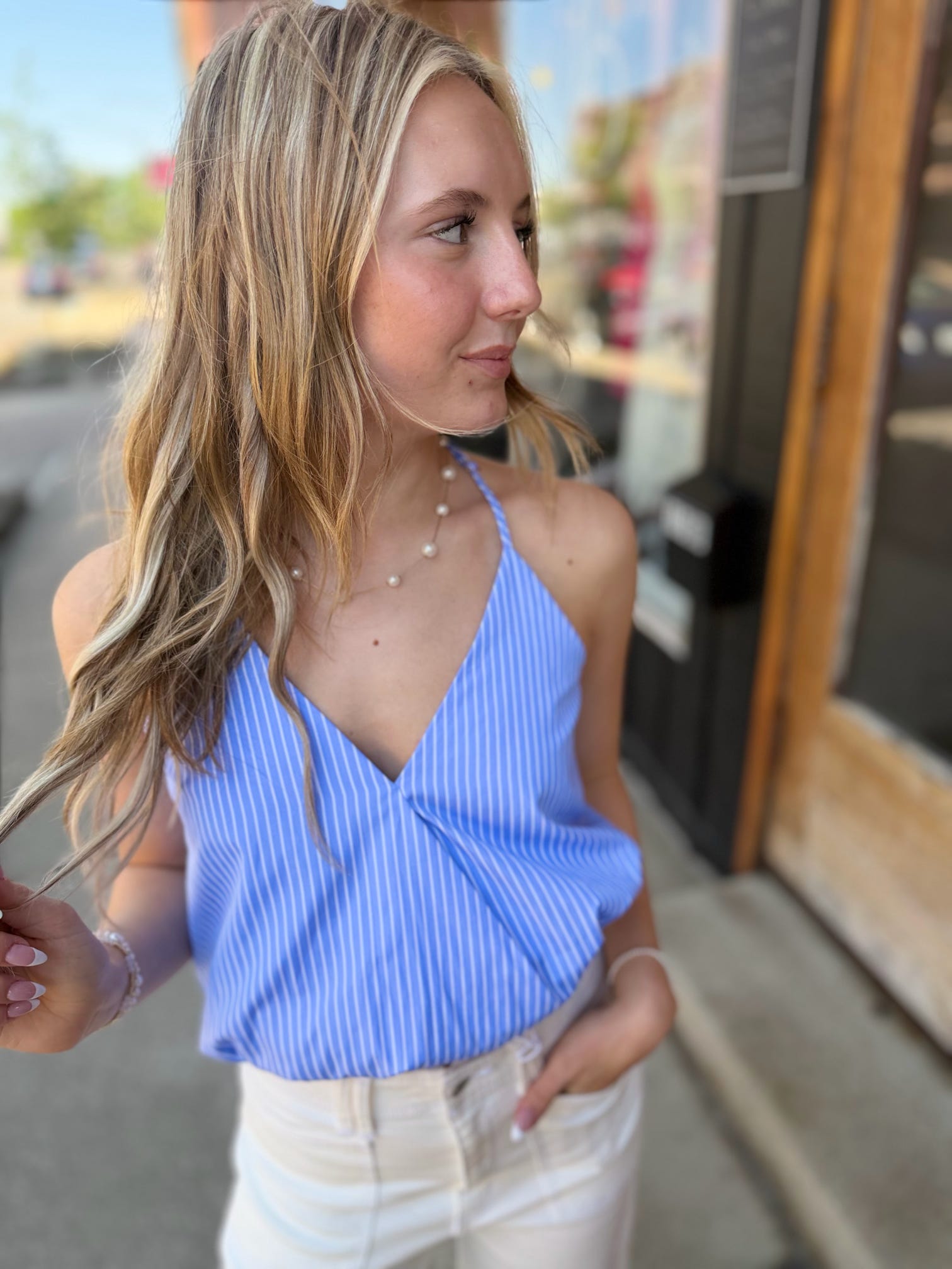 Summer Poplin Bubble Top