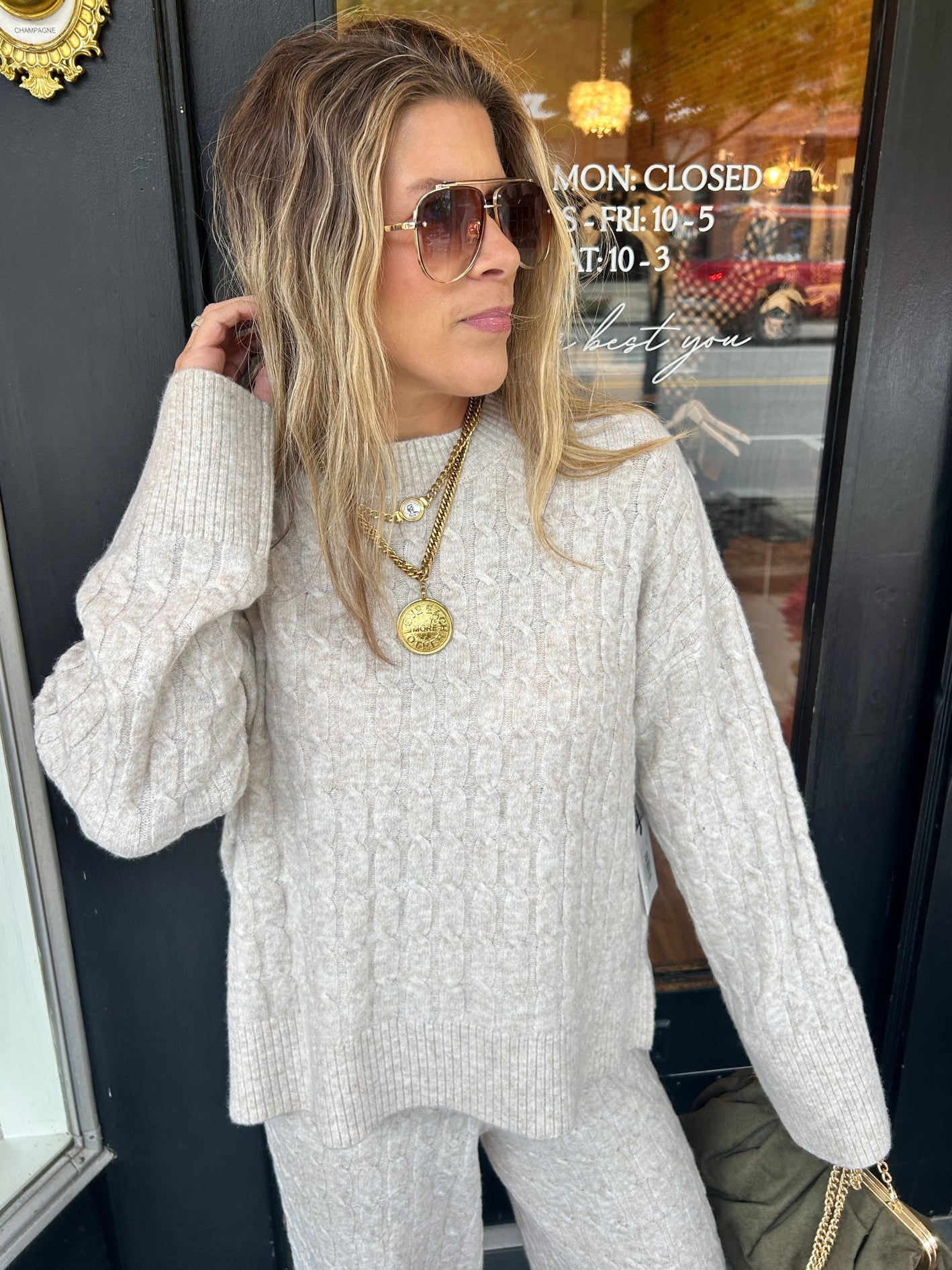 The Sunday-In-Soho Cable Knit Sweater