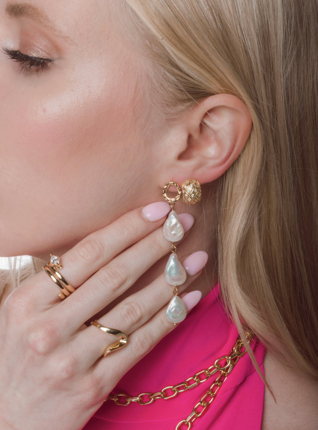 Evie Pearl Drop Earrings