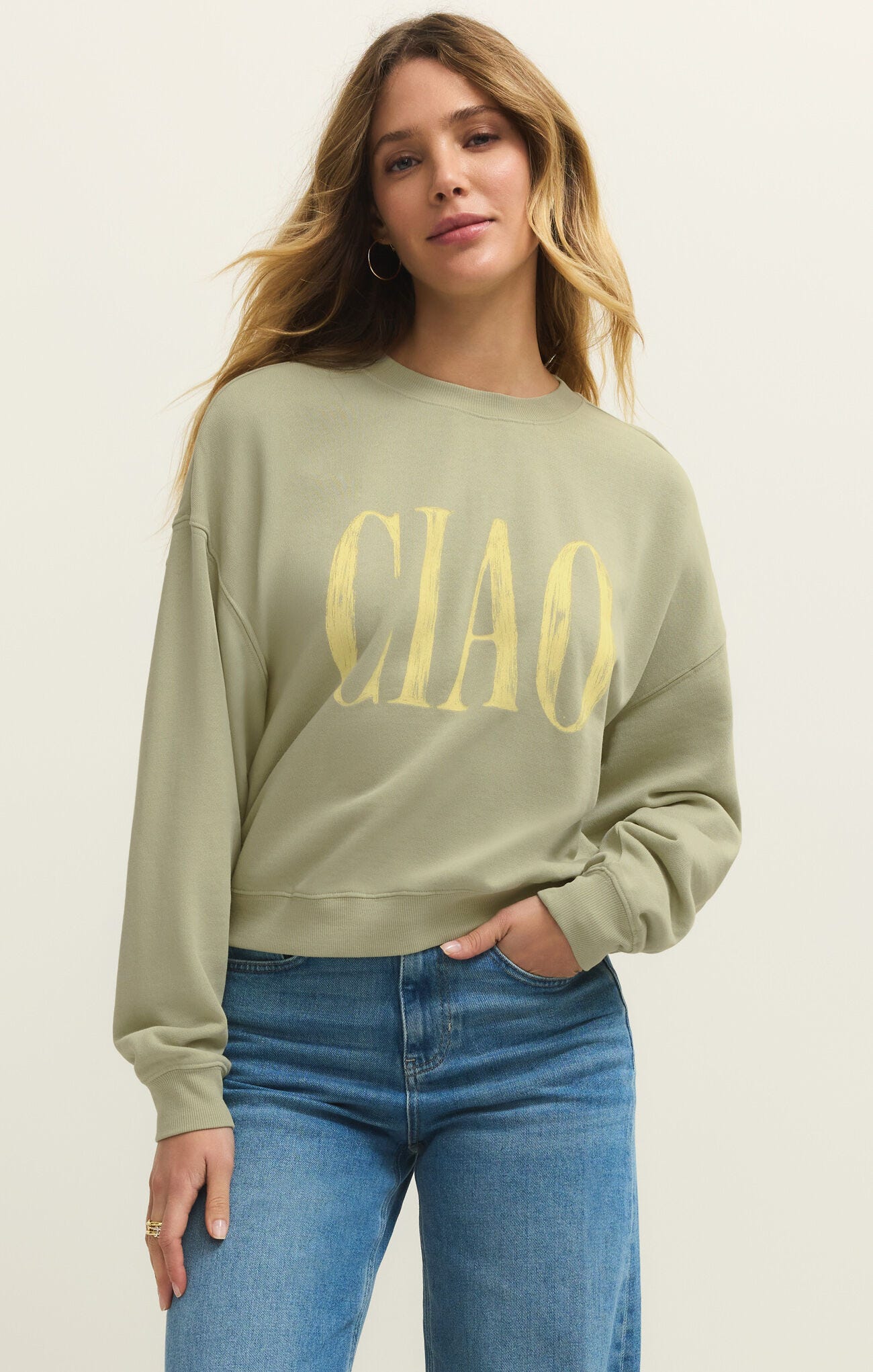 Ciao First Date Sweatshirt Bay Leaf