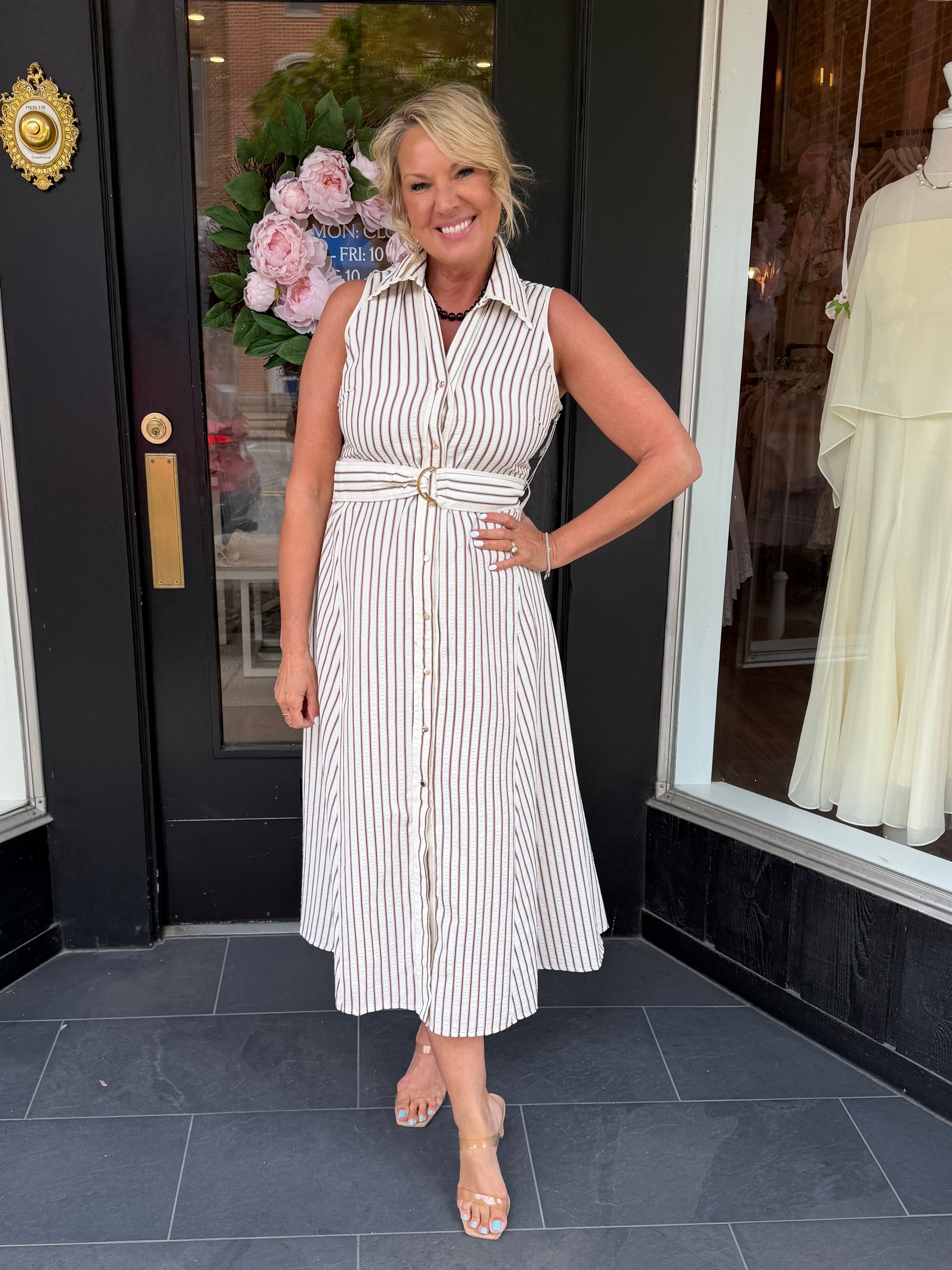 Verona Front Button Dress