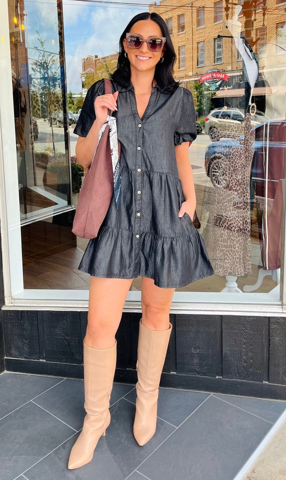 Sophia Denim Dress
