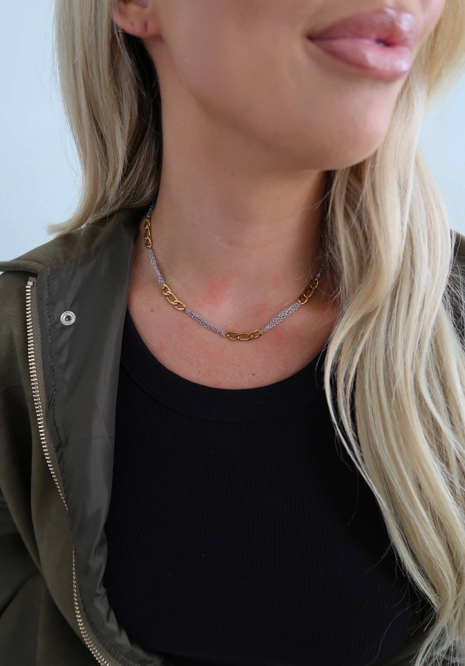 Two Toned Grace Necklace