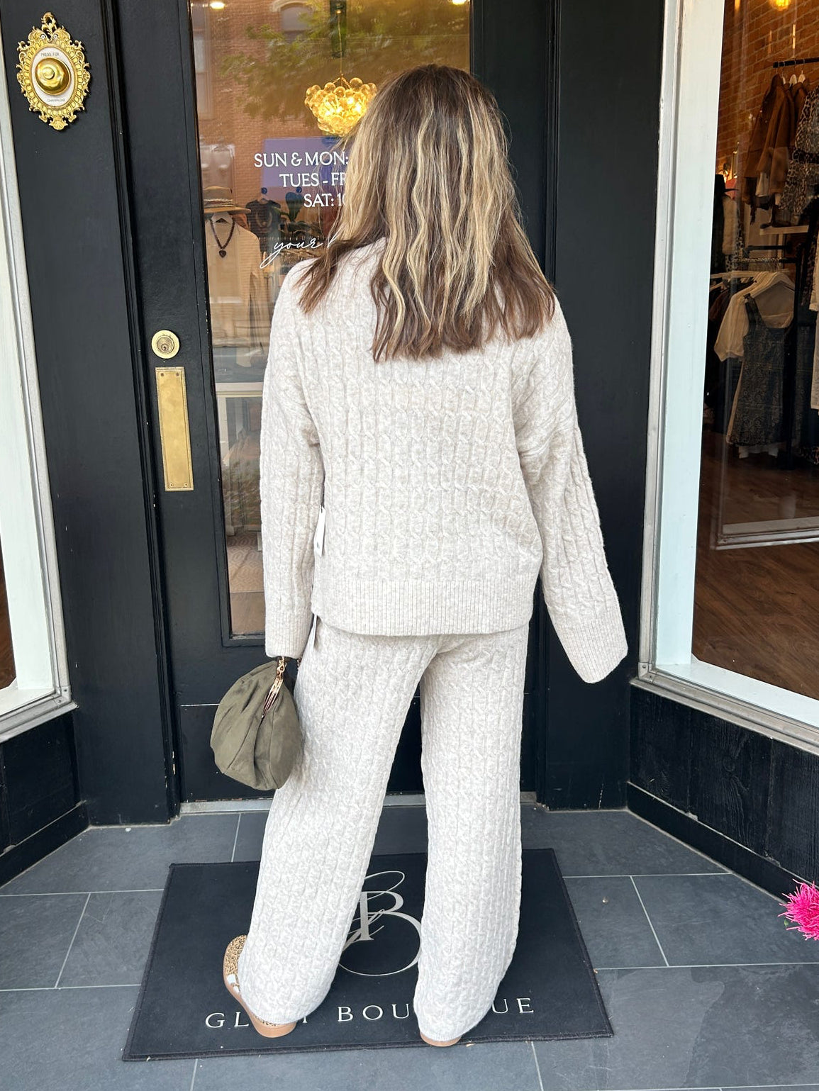The Sunday-In-Soho Cable Knit Pant