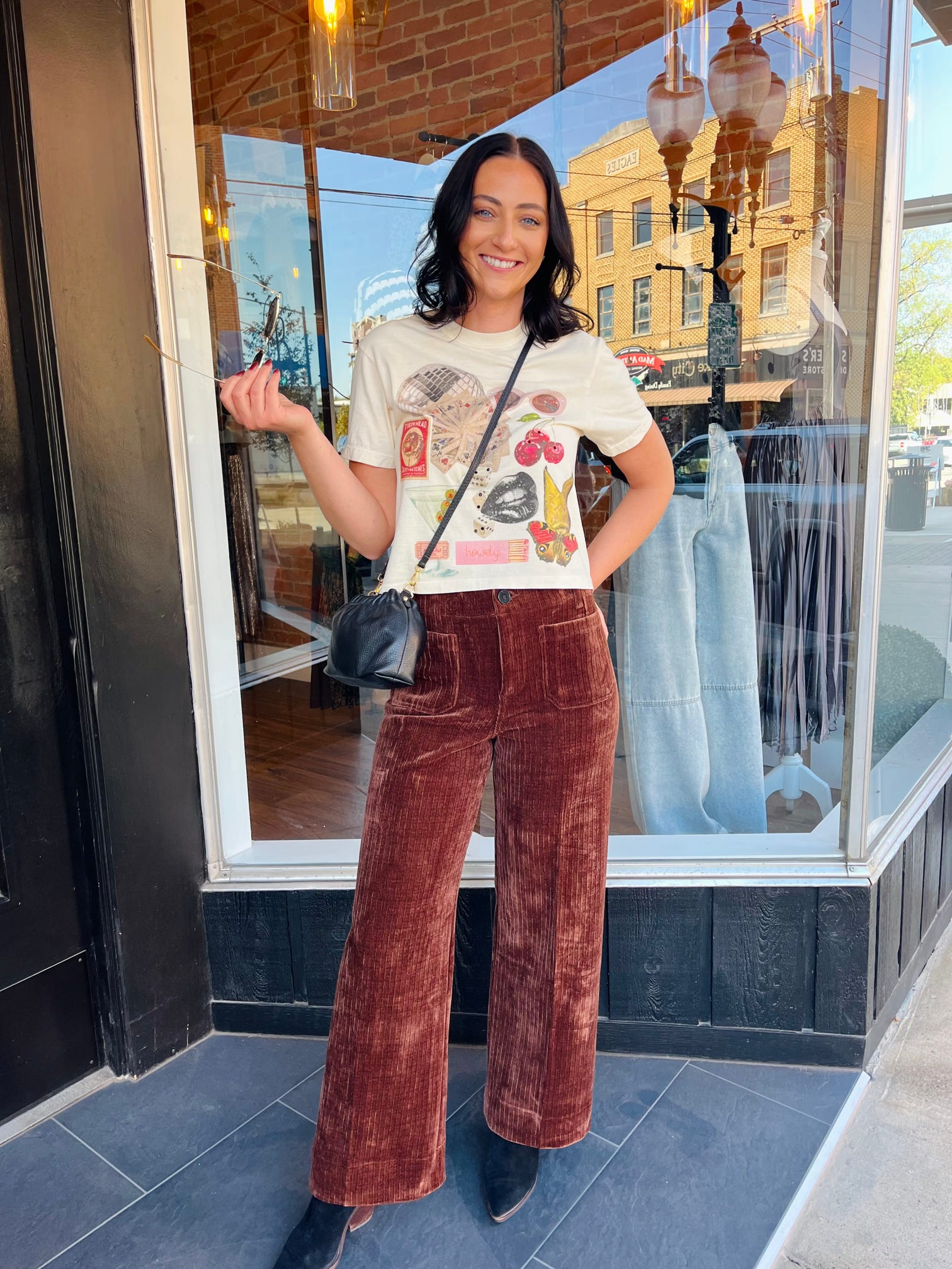 Audrey Wide Leg Corduroy Pant