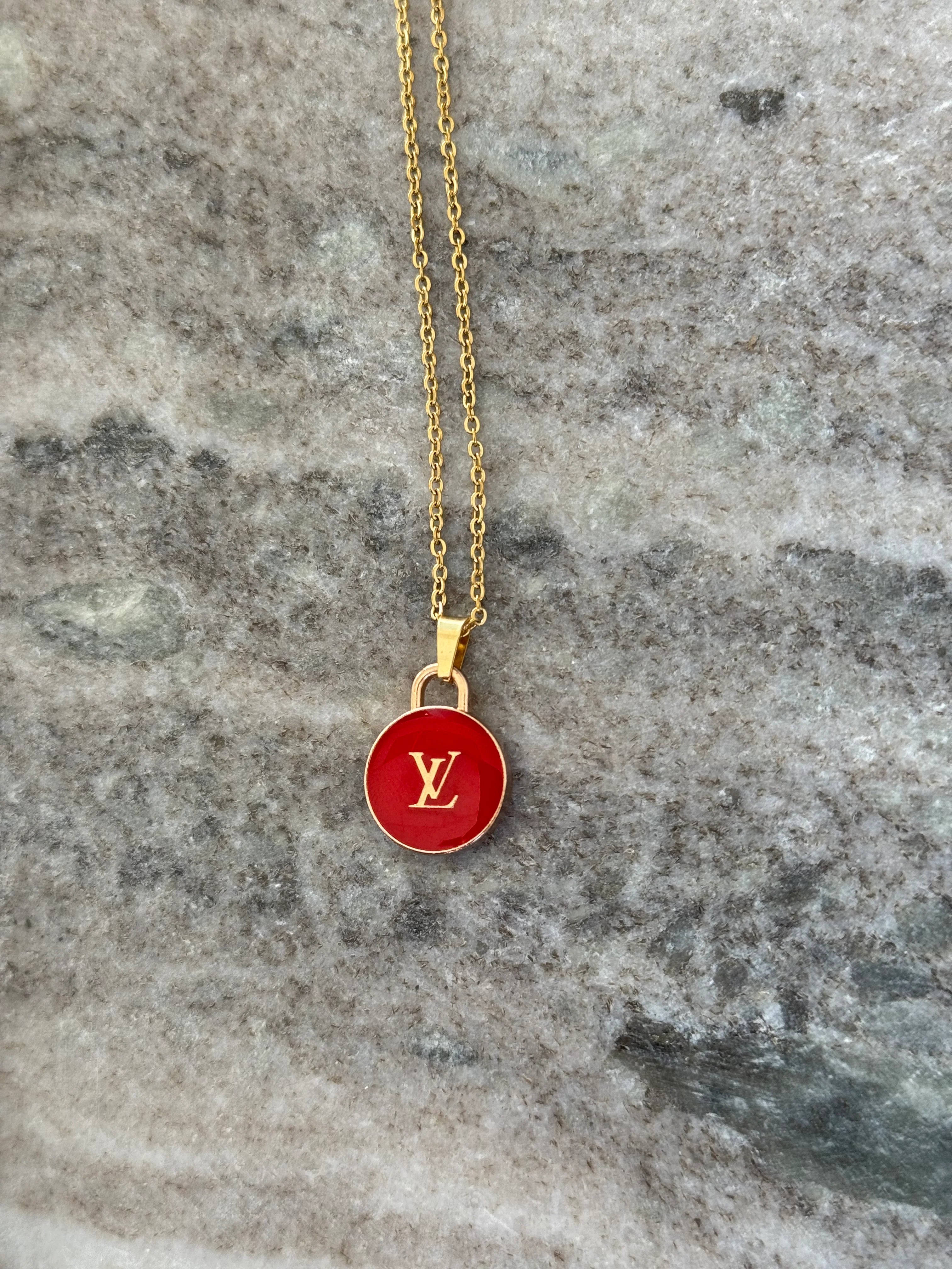 Red LV Pendant