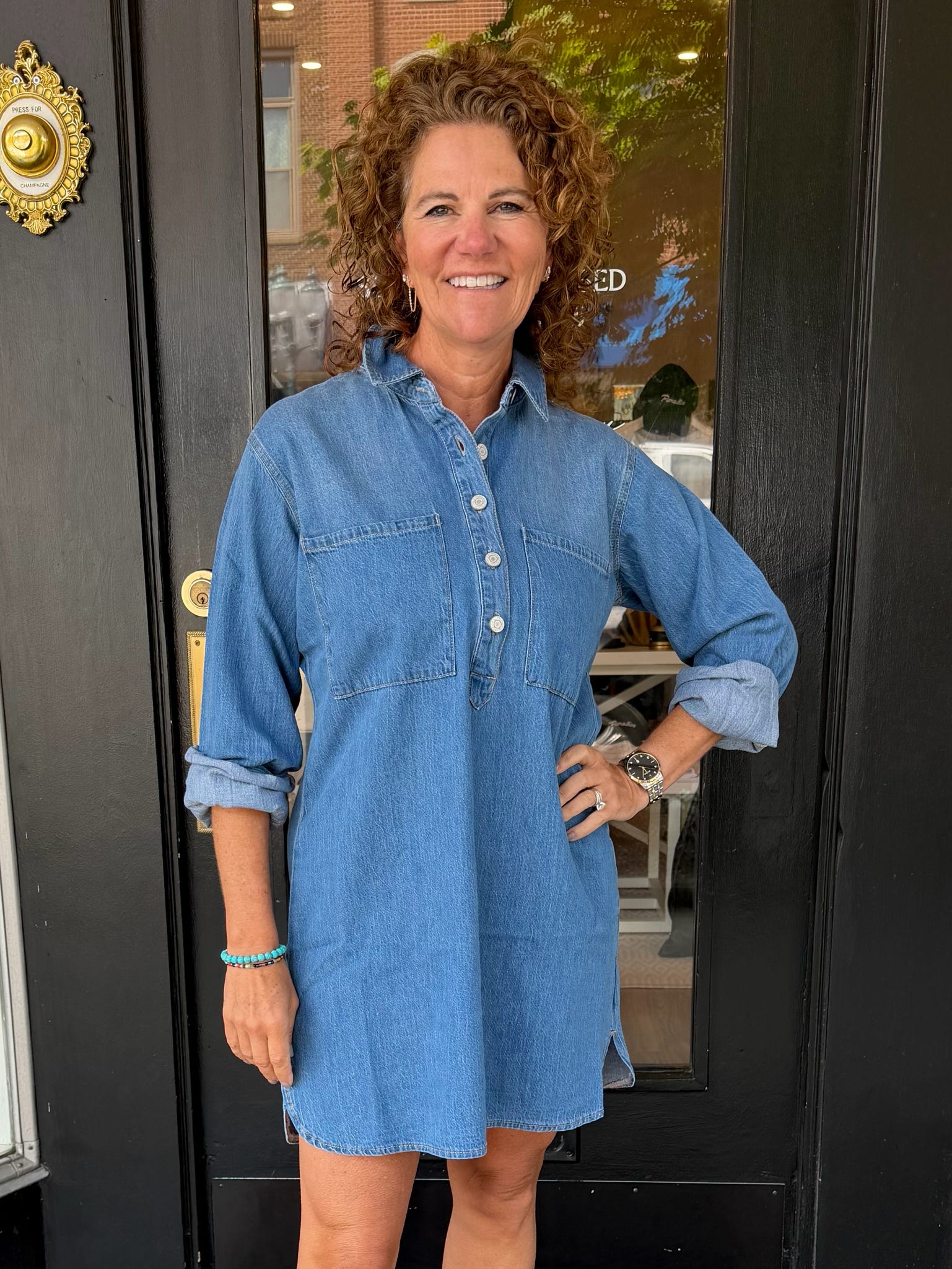 Lucie Denim Shirt Dress