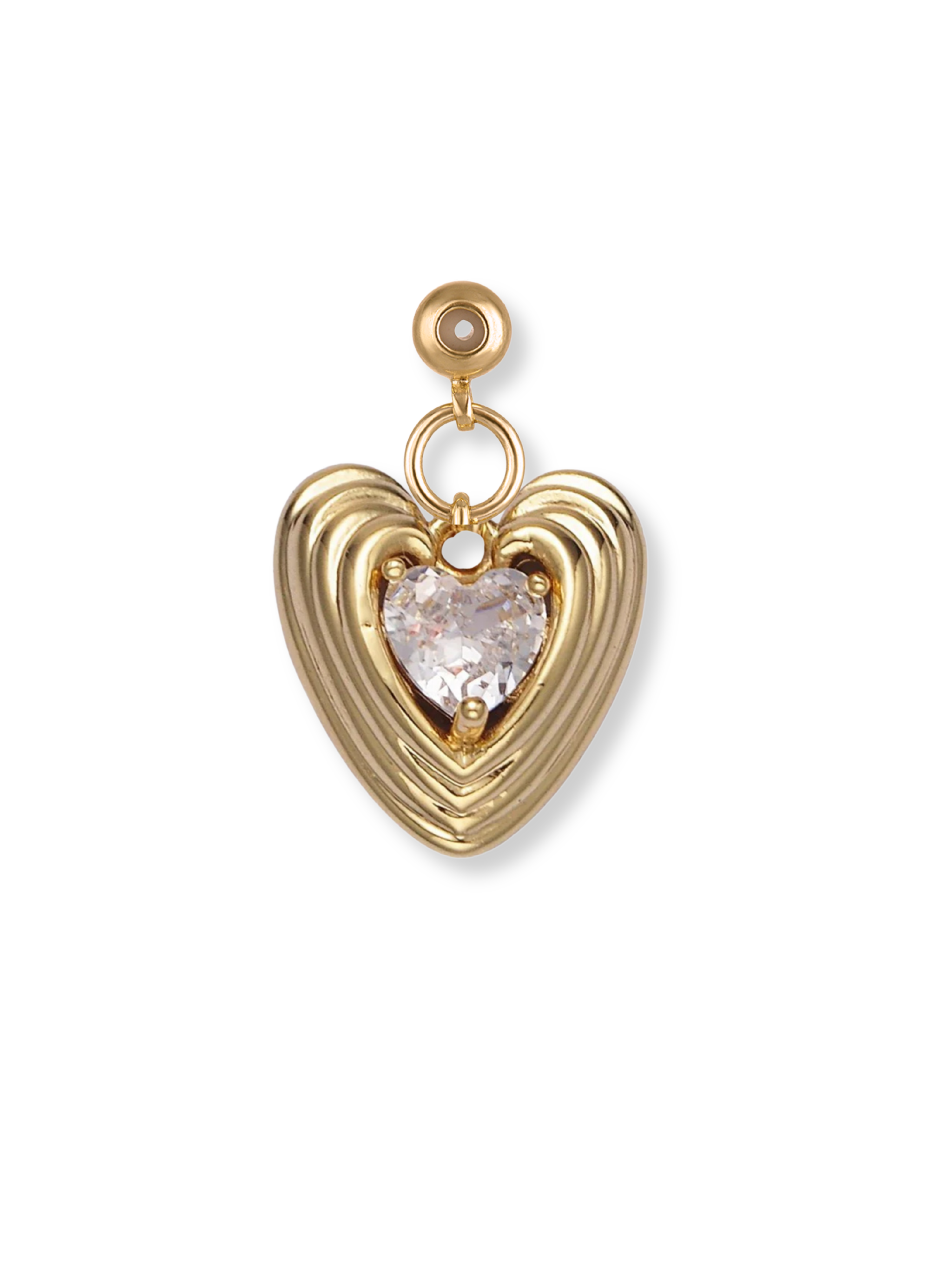 RADIANT RETRO HEART GRIP CHARM